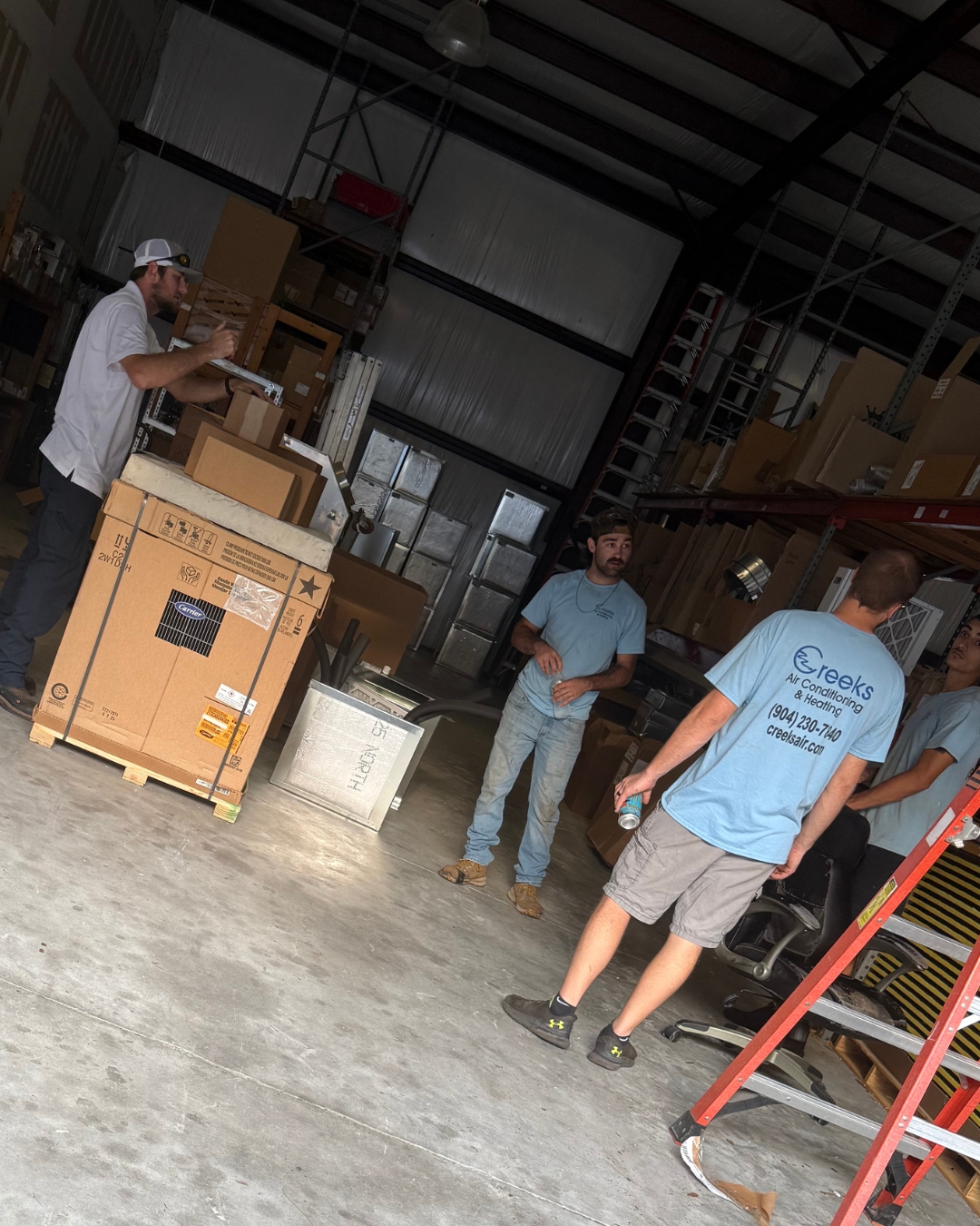 Experience comfort and reliability with Creeks Air Conditioning & Heating, where teamwork and expertise meet your HVAC needs in every service.