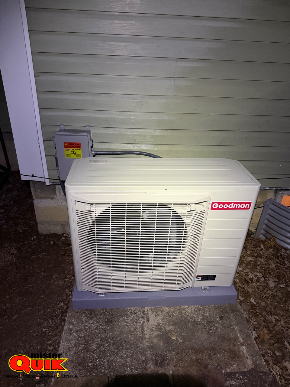 Mister Quik Home Services ensures top-notch cooling with Goodman HVAC systems, enhancing your home comfort.