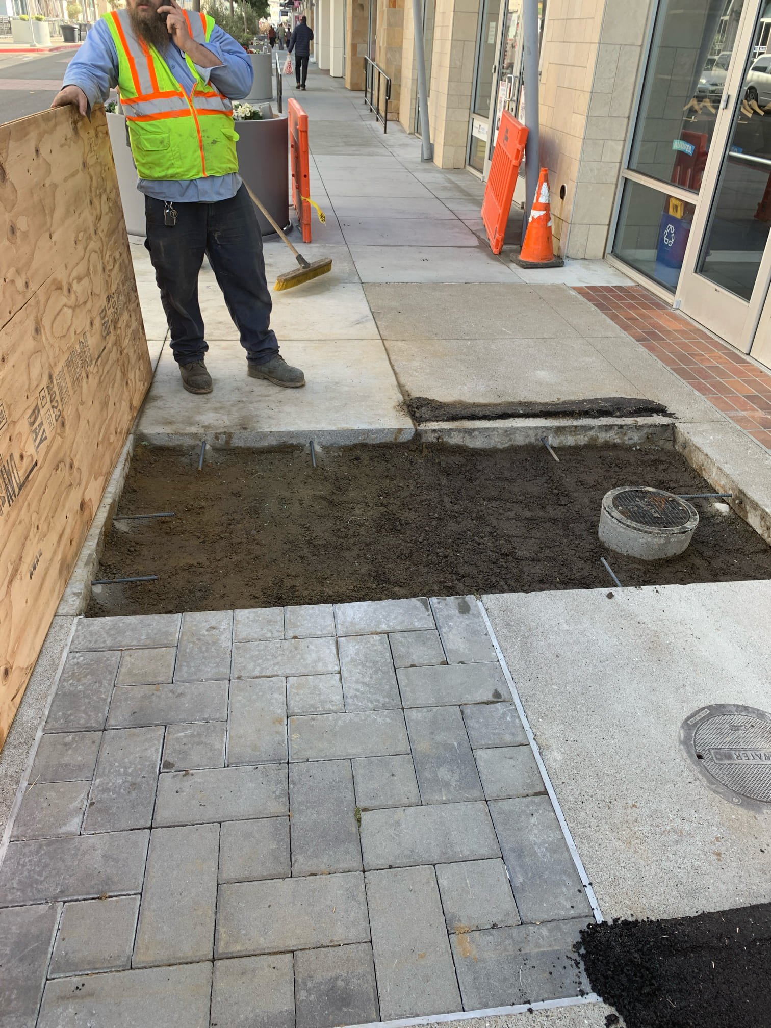 Magic Plumbing Heating & Cooling demonstrates reliable, professional sidewalk and utility work with clear site safety and tidy craftsmanship.