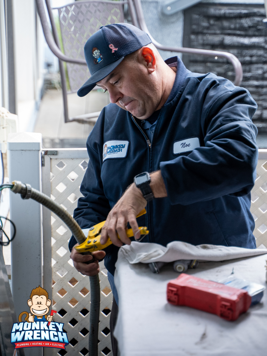 Experience the professional touch with Monkey Wrench Plumbing, Heating, Air & Electric.