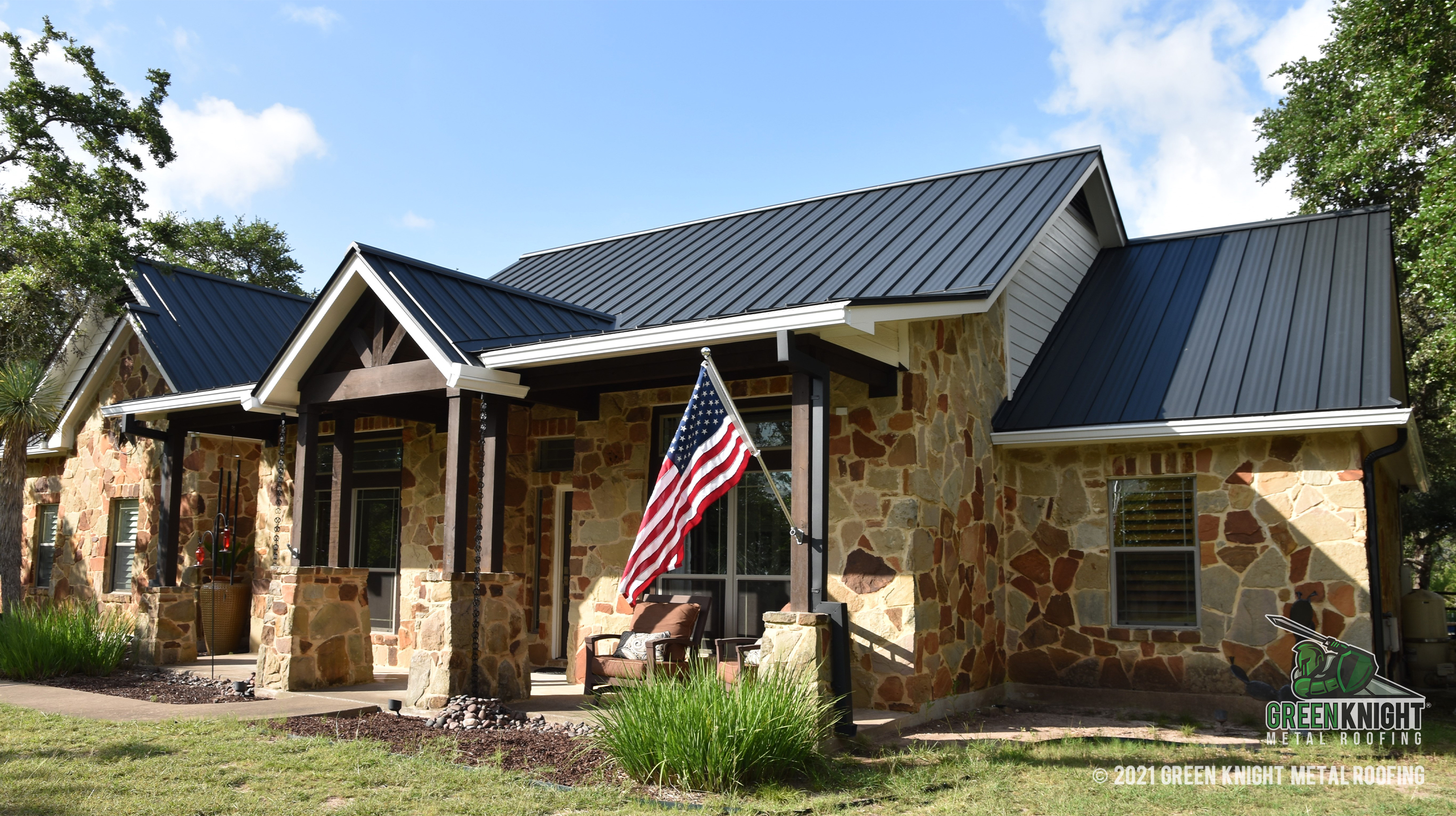 Step up your home's elegance with a durable and stylish metal roof from Green Knight® Metal Roofing.