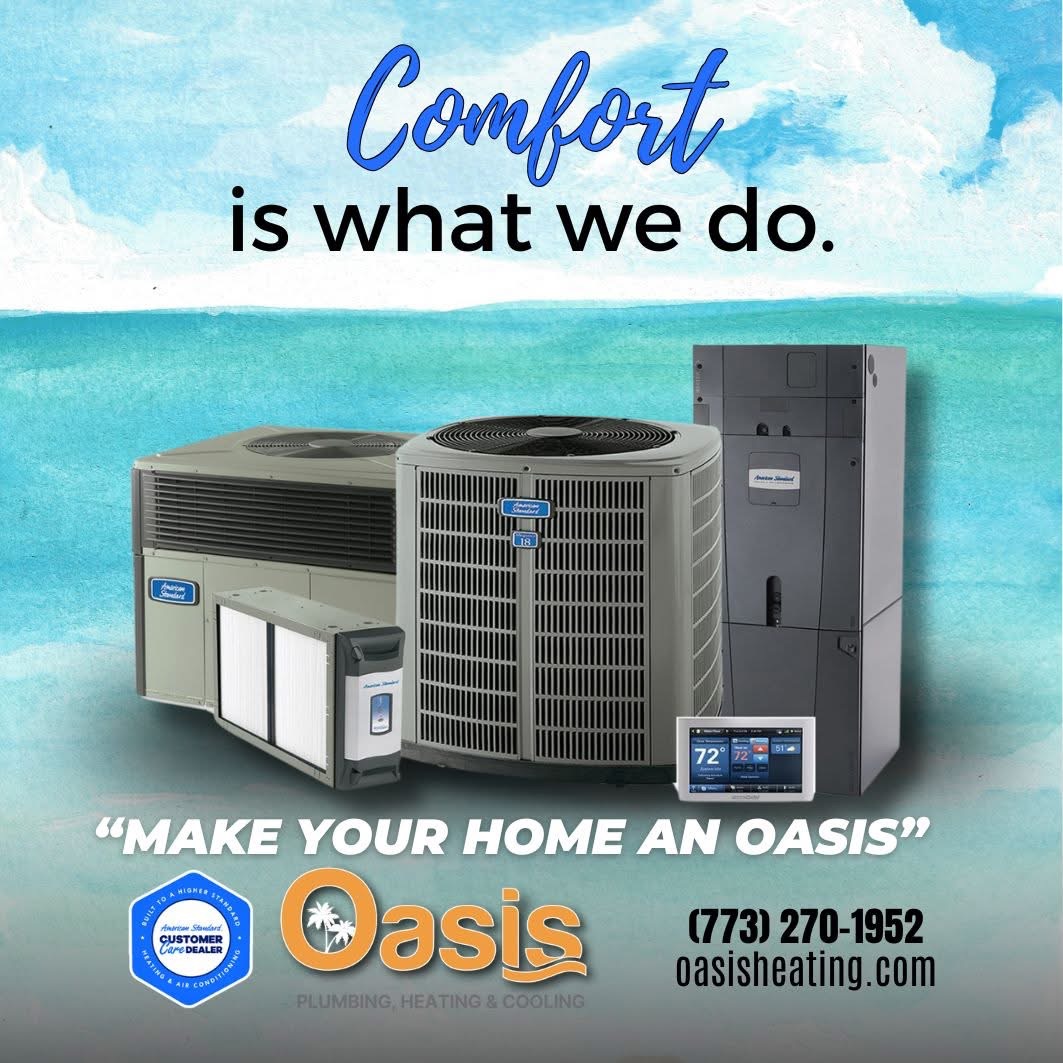 Experience reliable comfort and smart home control with Oasis Heating and Cooling, keeping your home perfectly comfortable all year.