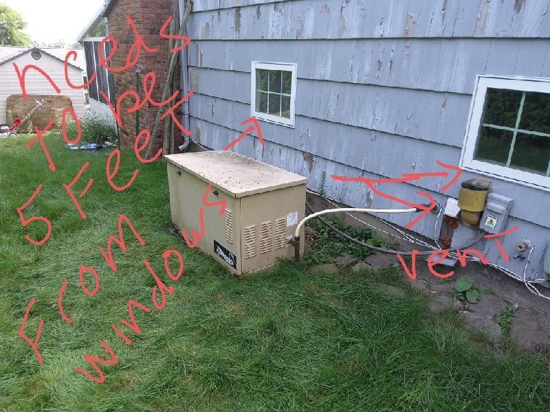 A dependable standby generator installed near the house demonstrates Doctor Electric’s focus on reliable home backup power and careful connection work.