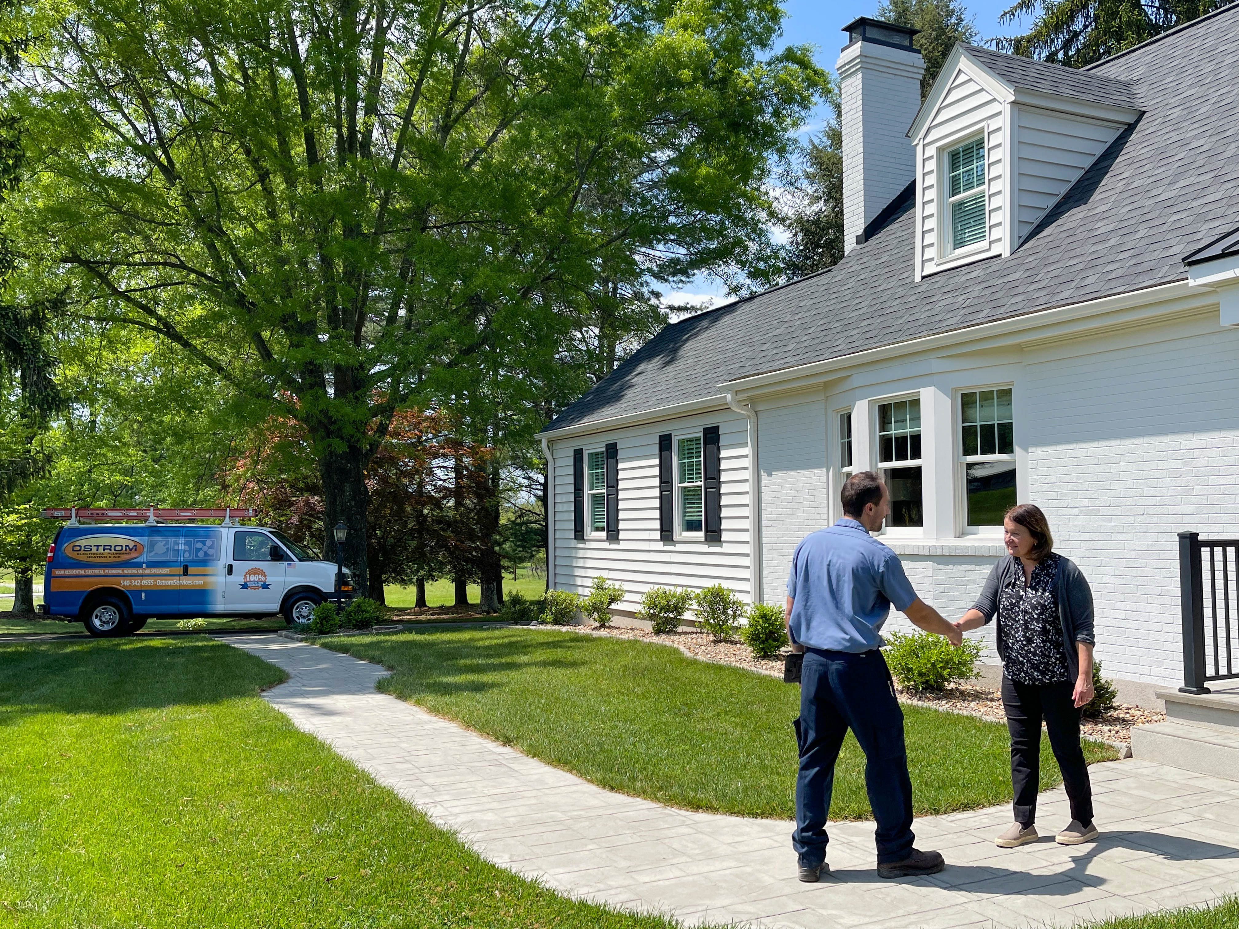 Experience top-quality service with Ostrom Electrical Plumbing Heating & Air Conditioning, your trusted home service provider.
