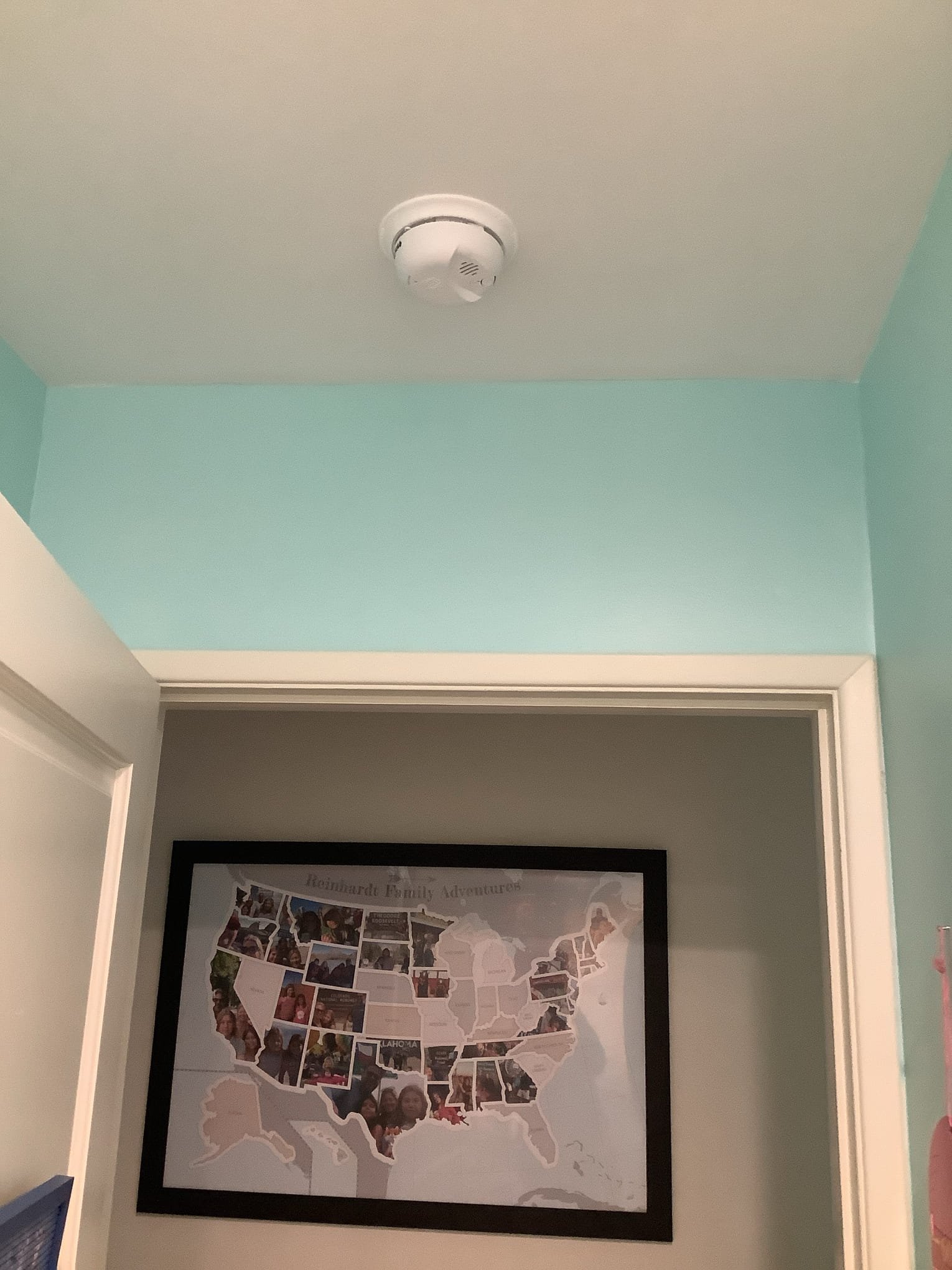 Powell Electric installed and inspected this ceiling smoke detector to keep your home safe and give you reliable peace of mind.