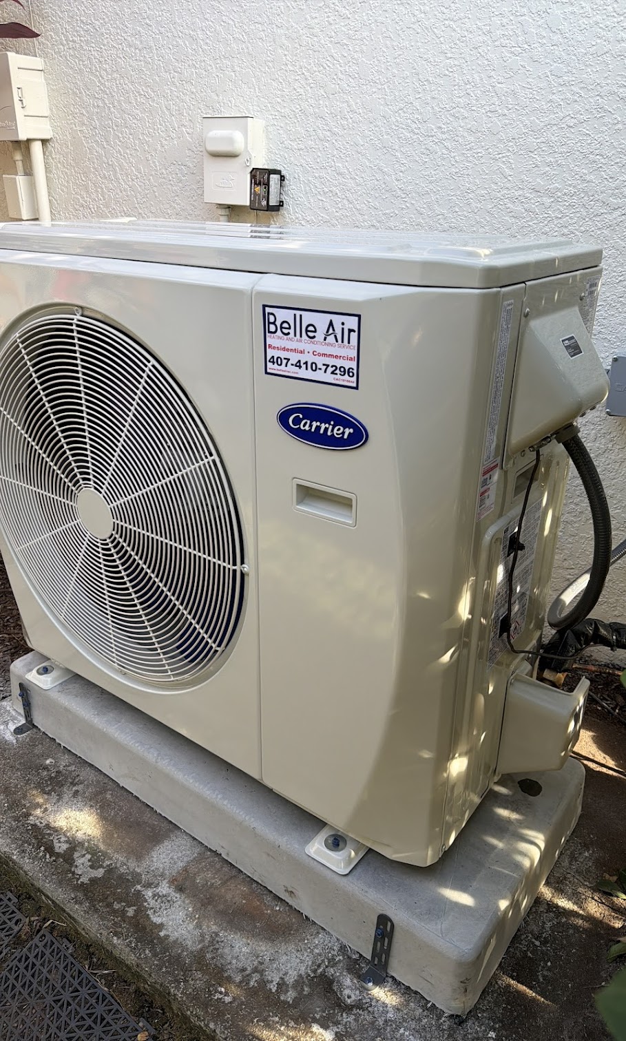 Belle Air ensures your comfort with top-quality HVAC systems, backed by trusted brands like Carrier.