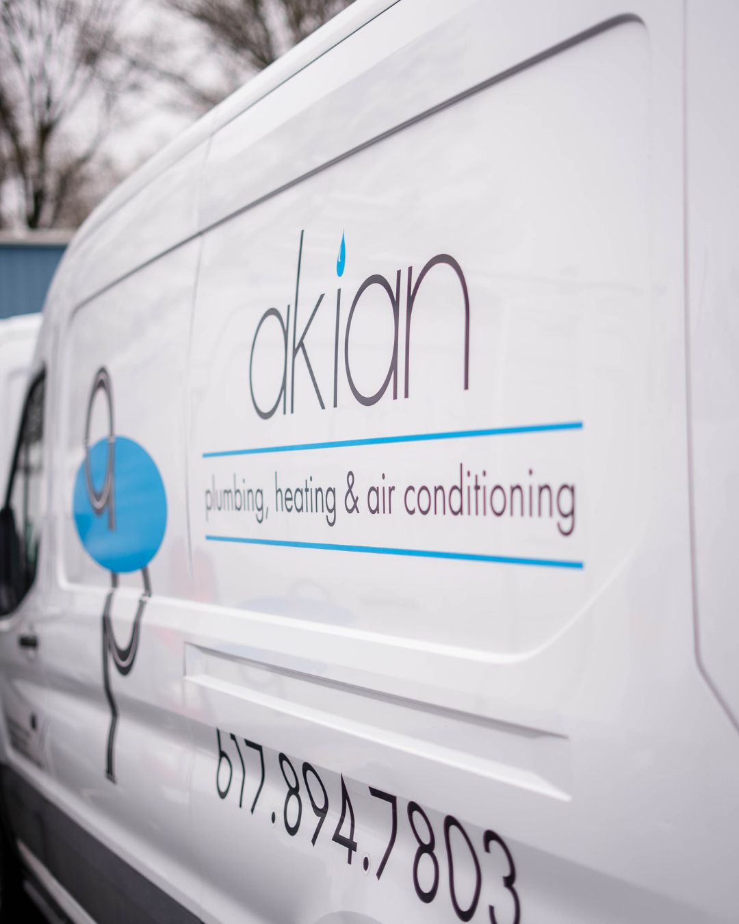 Trust Akian Plumbing, Heating, Cooling & Electric to arrive in branded vehicles that reflect professional care and reliable service.