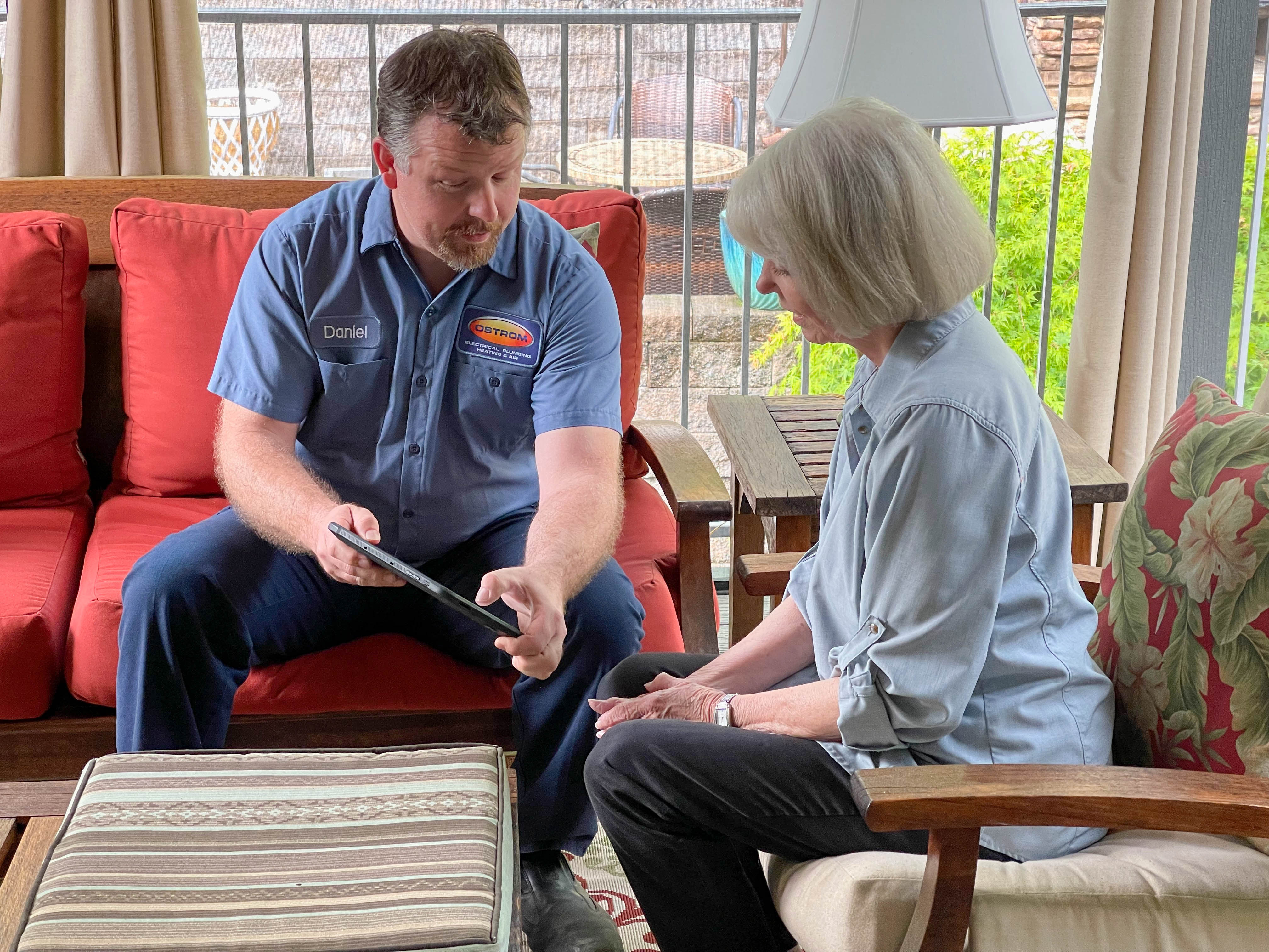 Experience exceptional, personalized service with Ostrom Electrical Plumbing Heating & Air Conditioning.