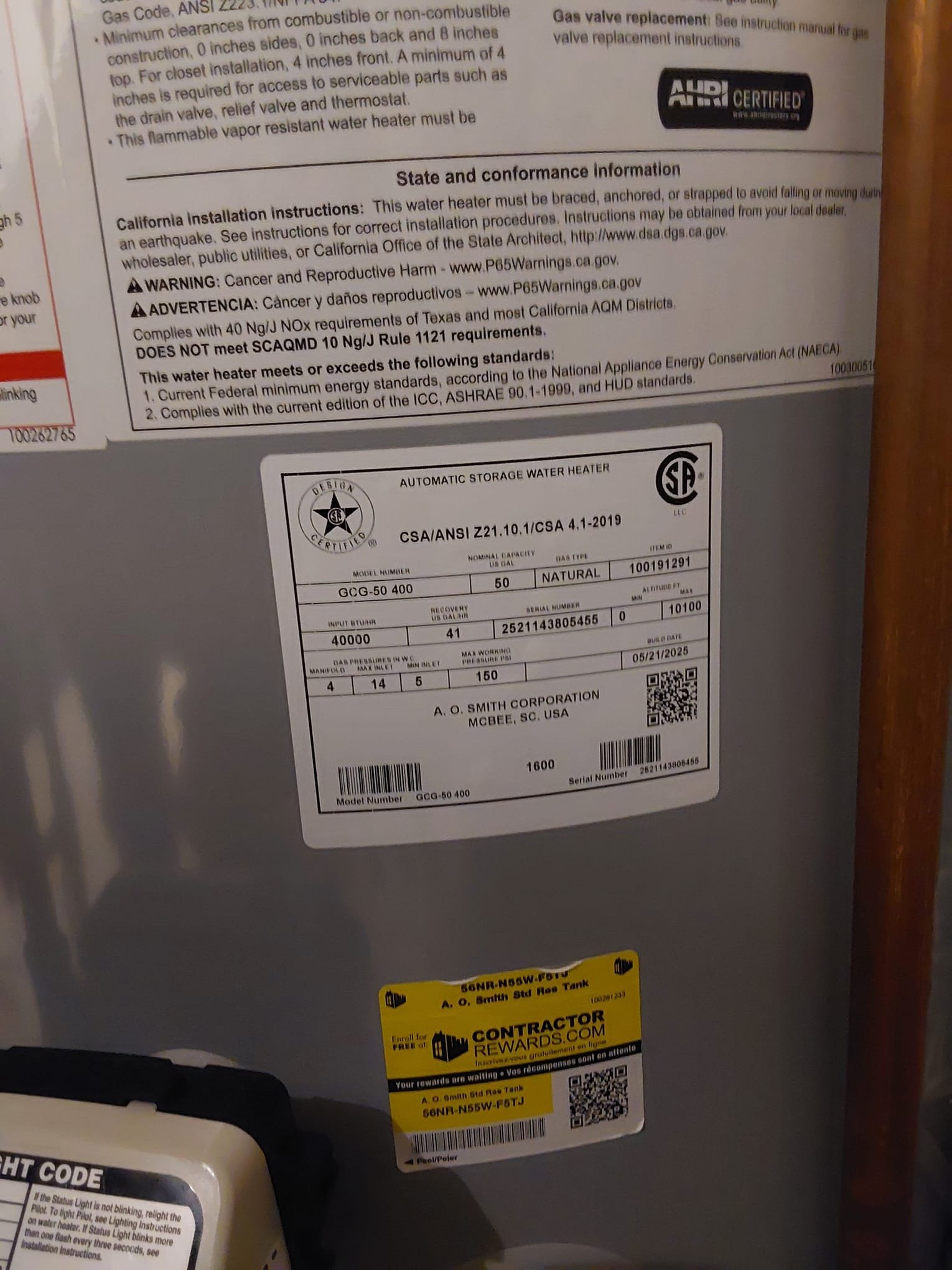 Ensure your home's comfort and safety with a certified water heater, a testament to the dedication of Service Professionals.