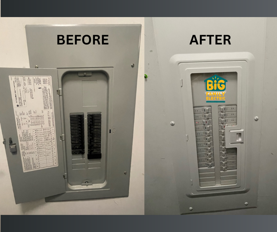 Experience the unparalleled quality and professionalism of Big Family Electric with our top-notch electrical panel upgrades.