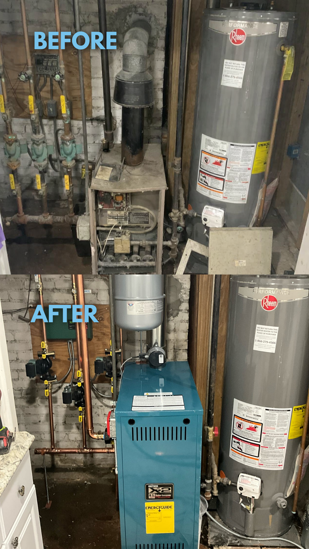 Experience seamless transitions from inefficiency to expertise with Akian Plumbing, Heating, Cooling & Electric, where outdated systems become state-of-the-art installations.