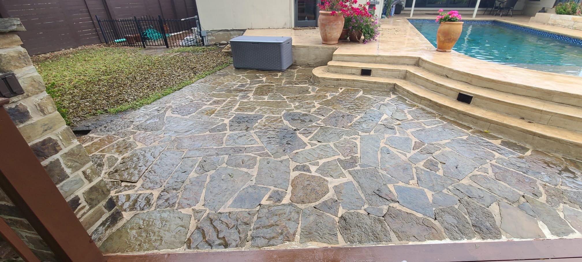 Transform your outdoor space with A Team Home Services for a beautifully crafted patio experience.