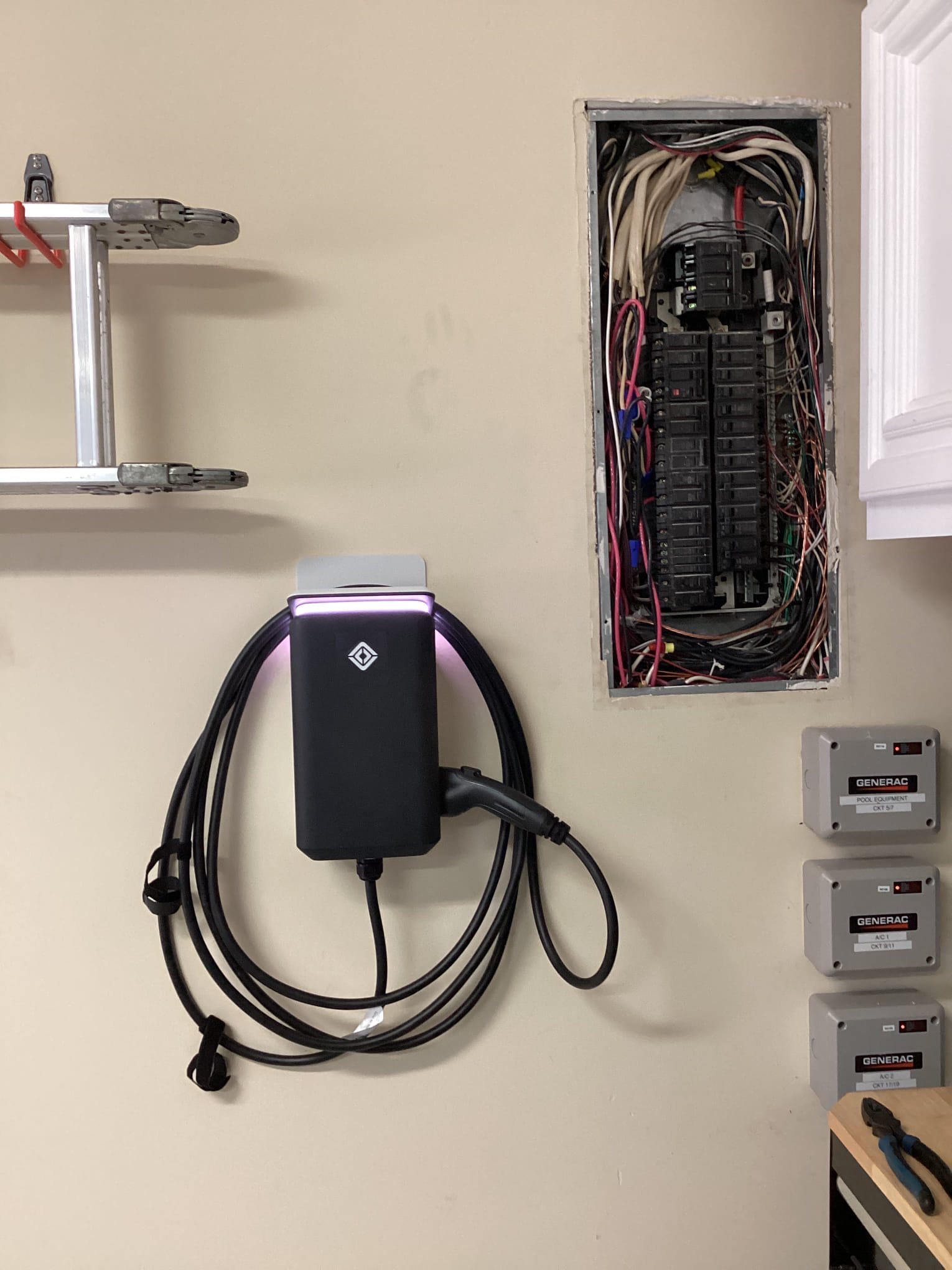 West Houston Electric, Inc. professionally installed the EV charger and integrated existing electrical systems to prioritize safety and reliability.