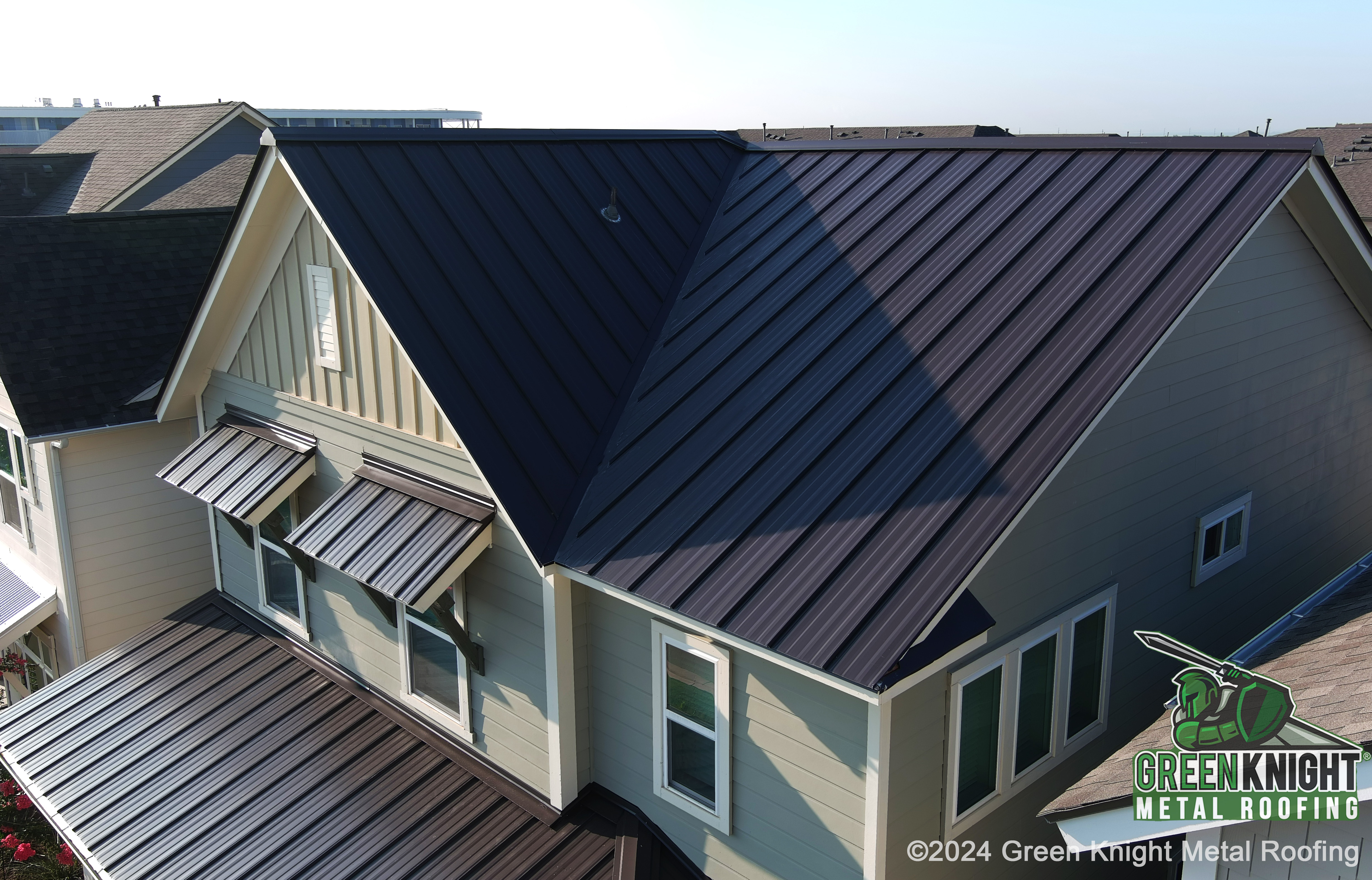 Experience unparalleled durability and style with Green Knight® Metal Roofing, where your home is our top priority.