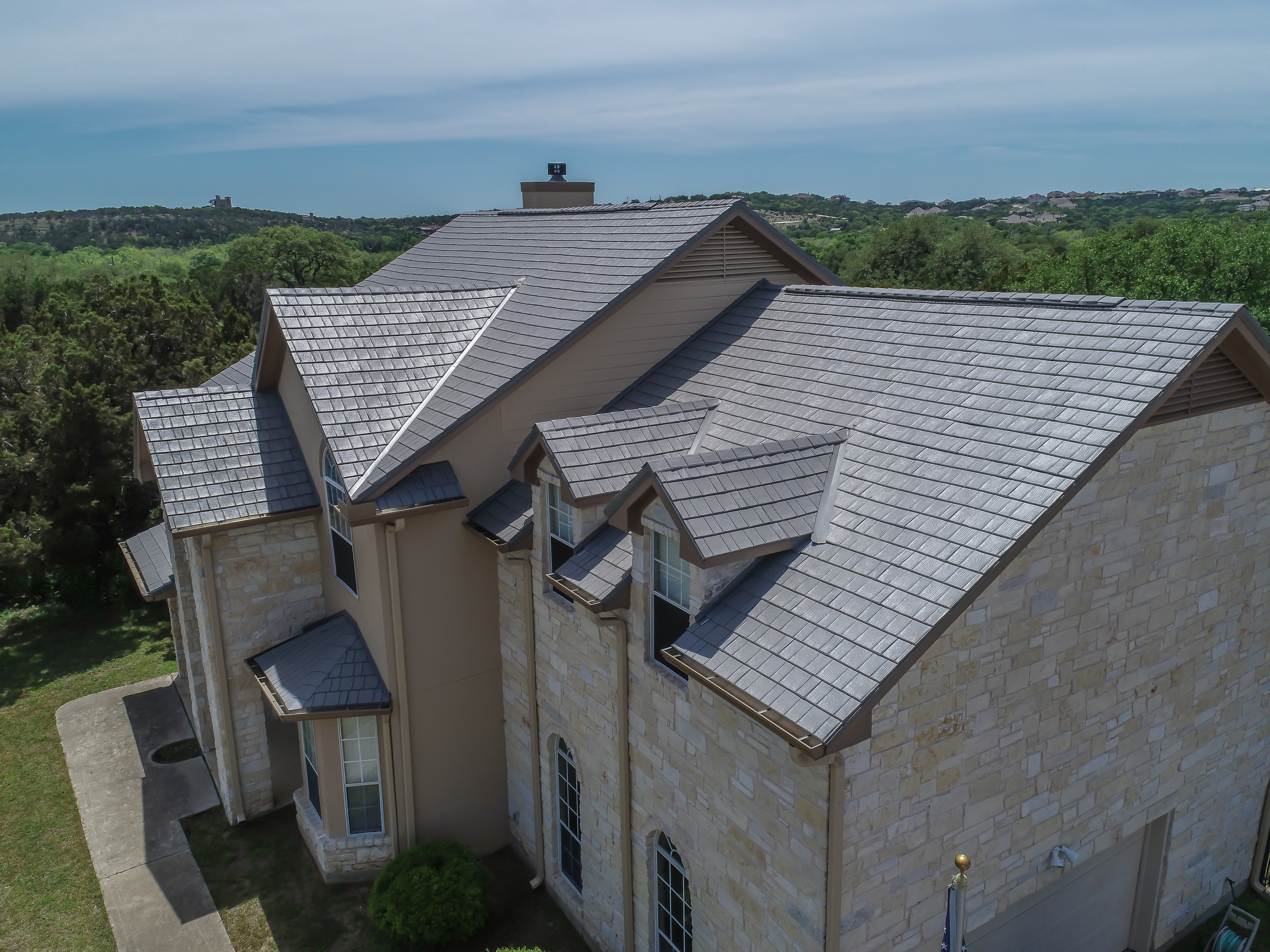 Enjoy unmatched durability and aesthetic appeal with Green Knight® Metal Roofing, where quality meets elegance.