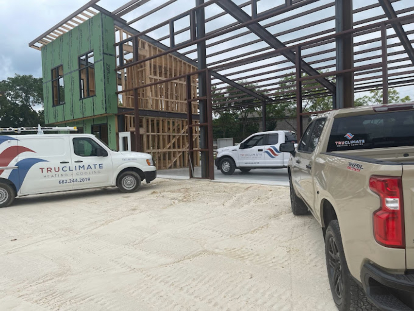 At TruClimate Heating & Cooling, we are committed to excellence, showcased here at our latest project site, delivering top-notch HVAC services for new constructions.