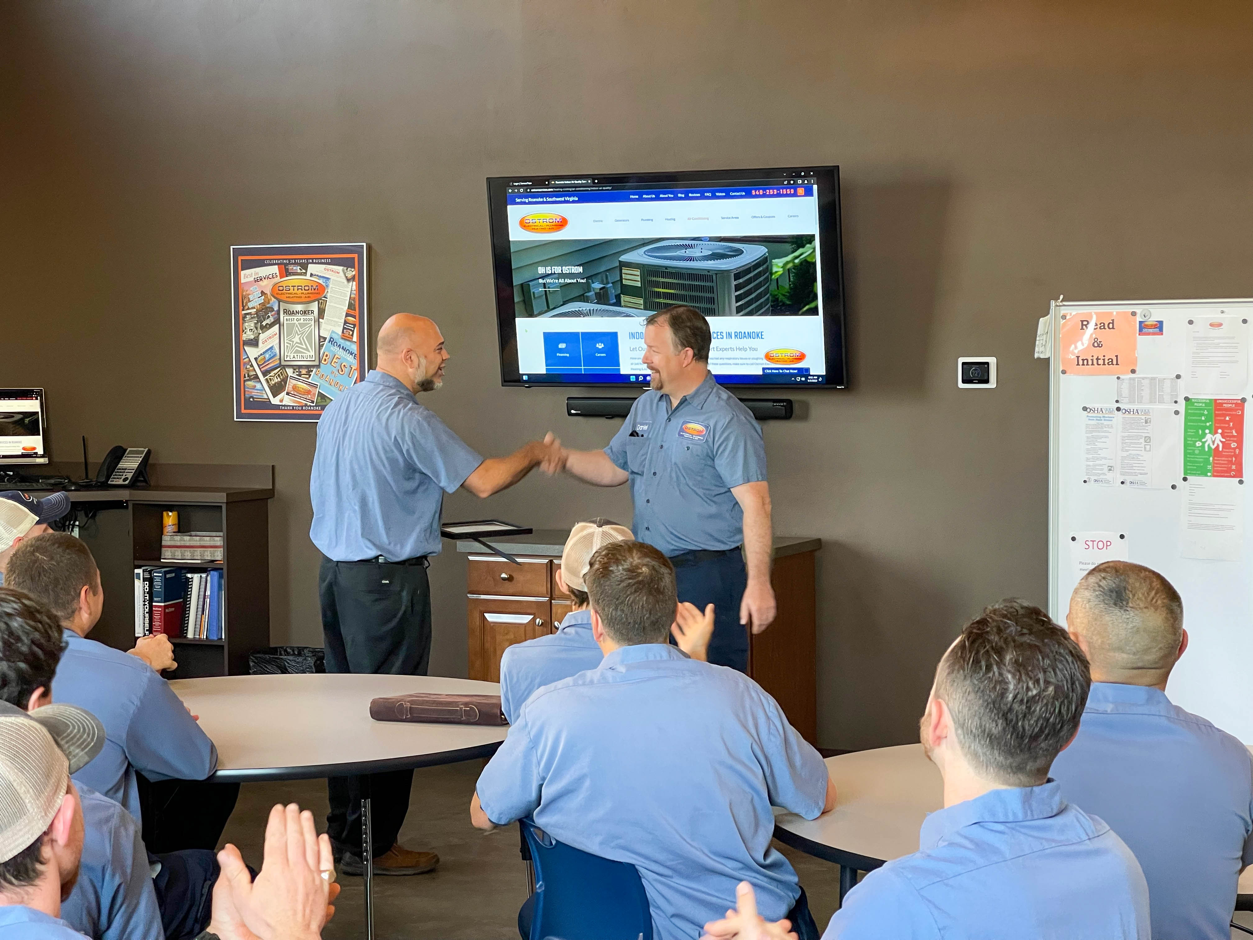 At Ostrom Electrical Plumbing Heating & Air Conditioning, our team's commitment to excellence and customer satisfaction is always front and center.