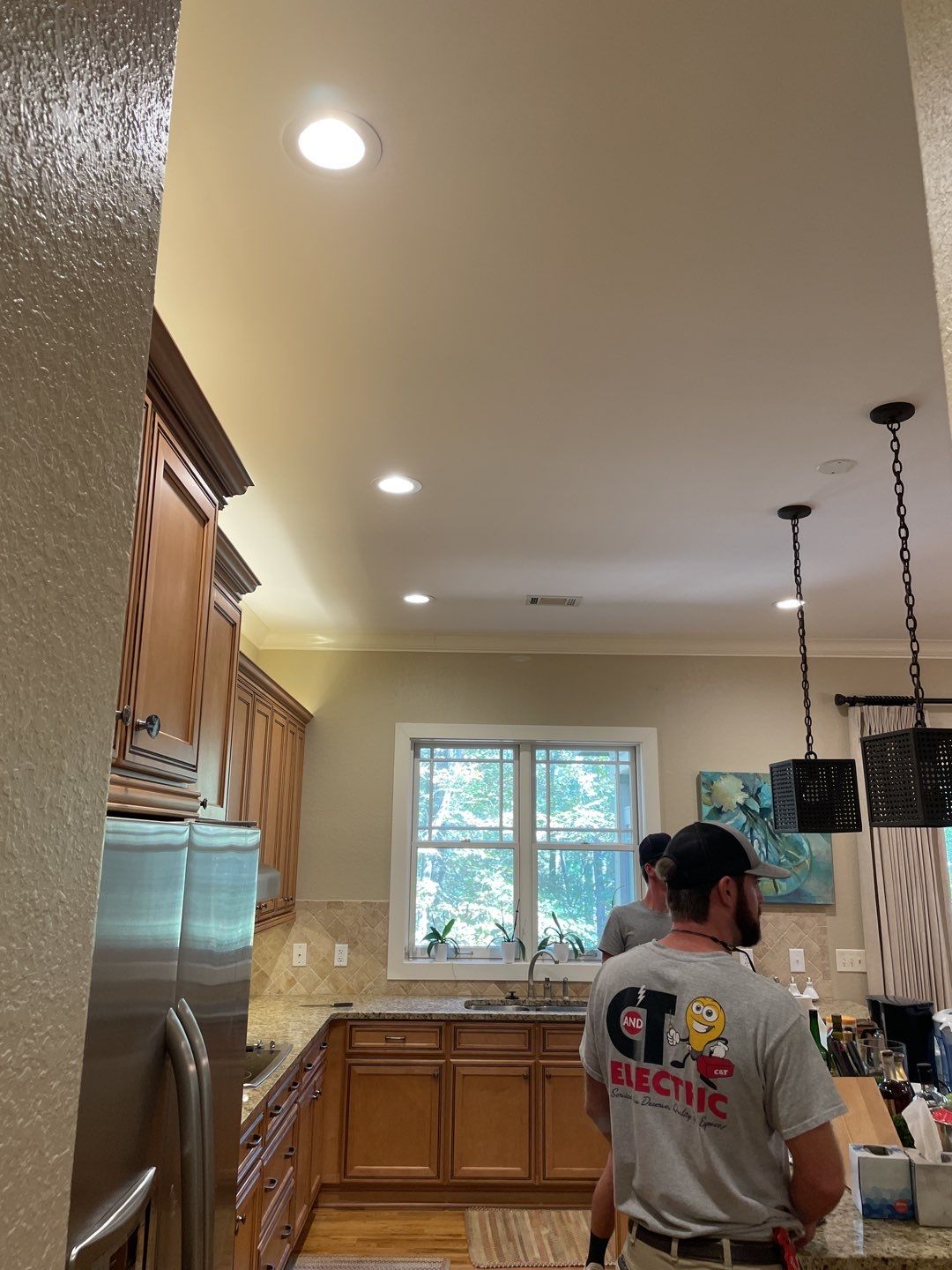 C&T Electric LLC delivered a clean, professional lighting upgrade that enhances kitchen ambiance and everyday safety.