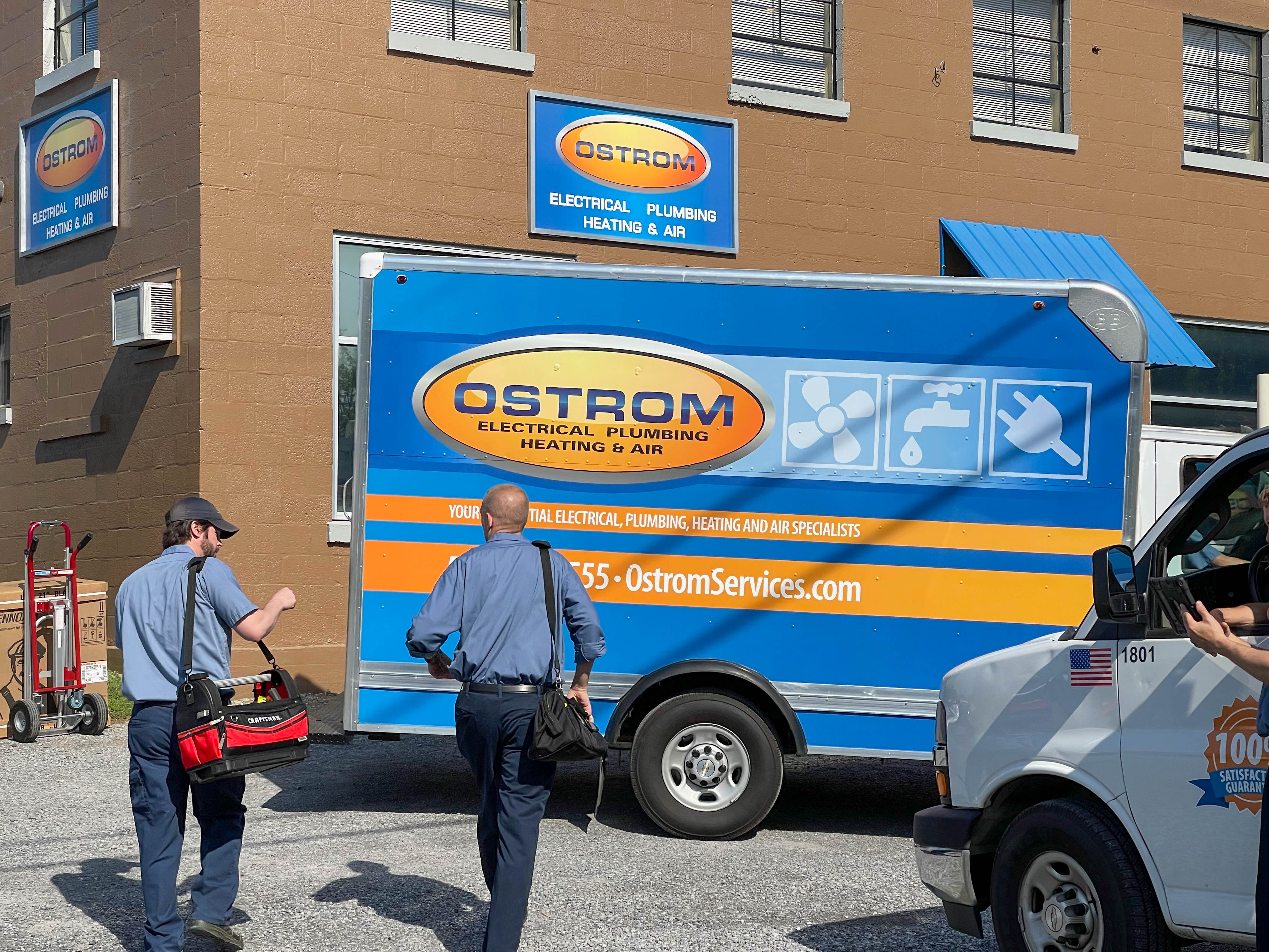 Experience reliable and professional service with Ostrom Electrical Plumbing Heating & Air Conditioning – Your trusted home service specialists.
