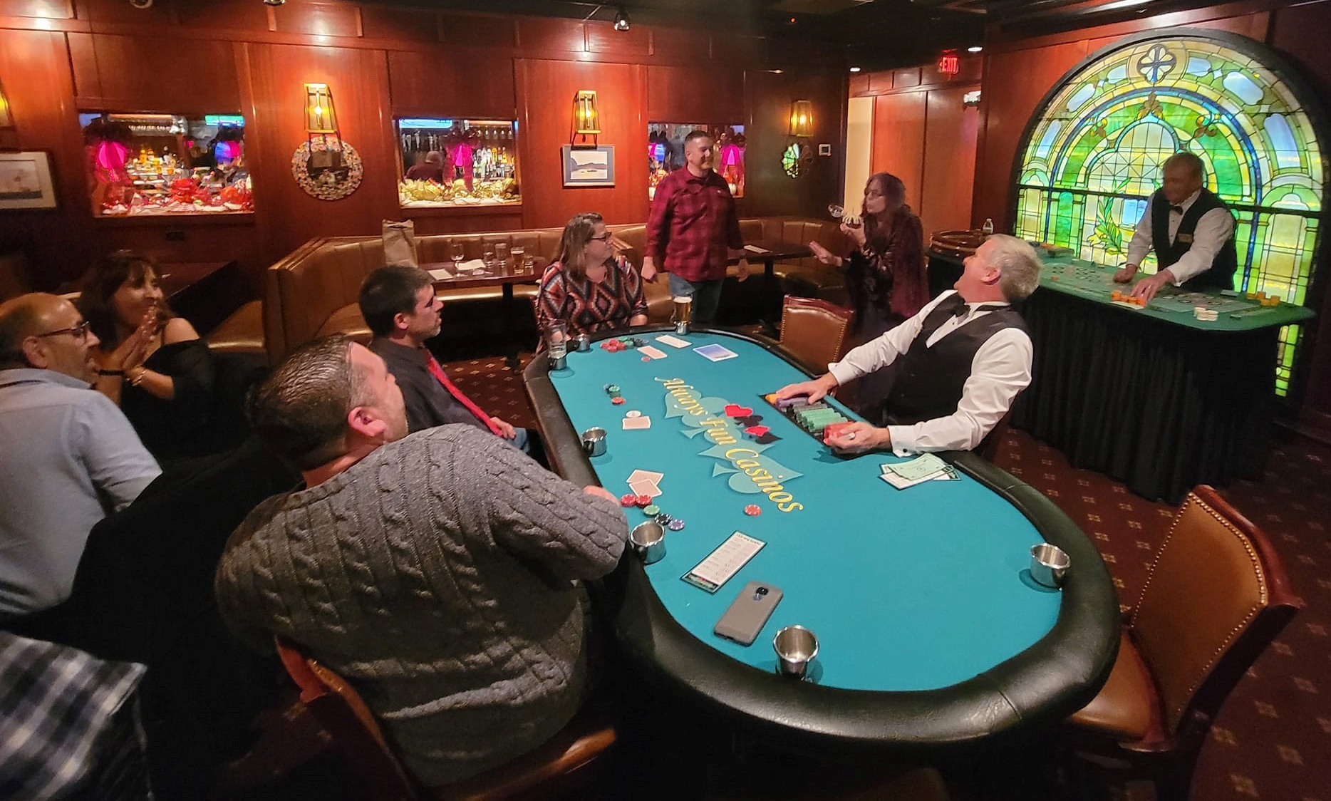 Experience a night of fun and friendly competition with Absolute Electric LLC – where professional service meets enjoyable moments.