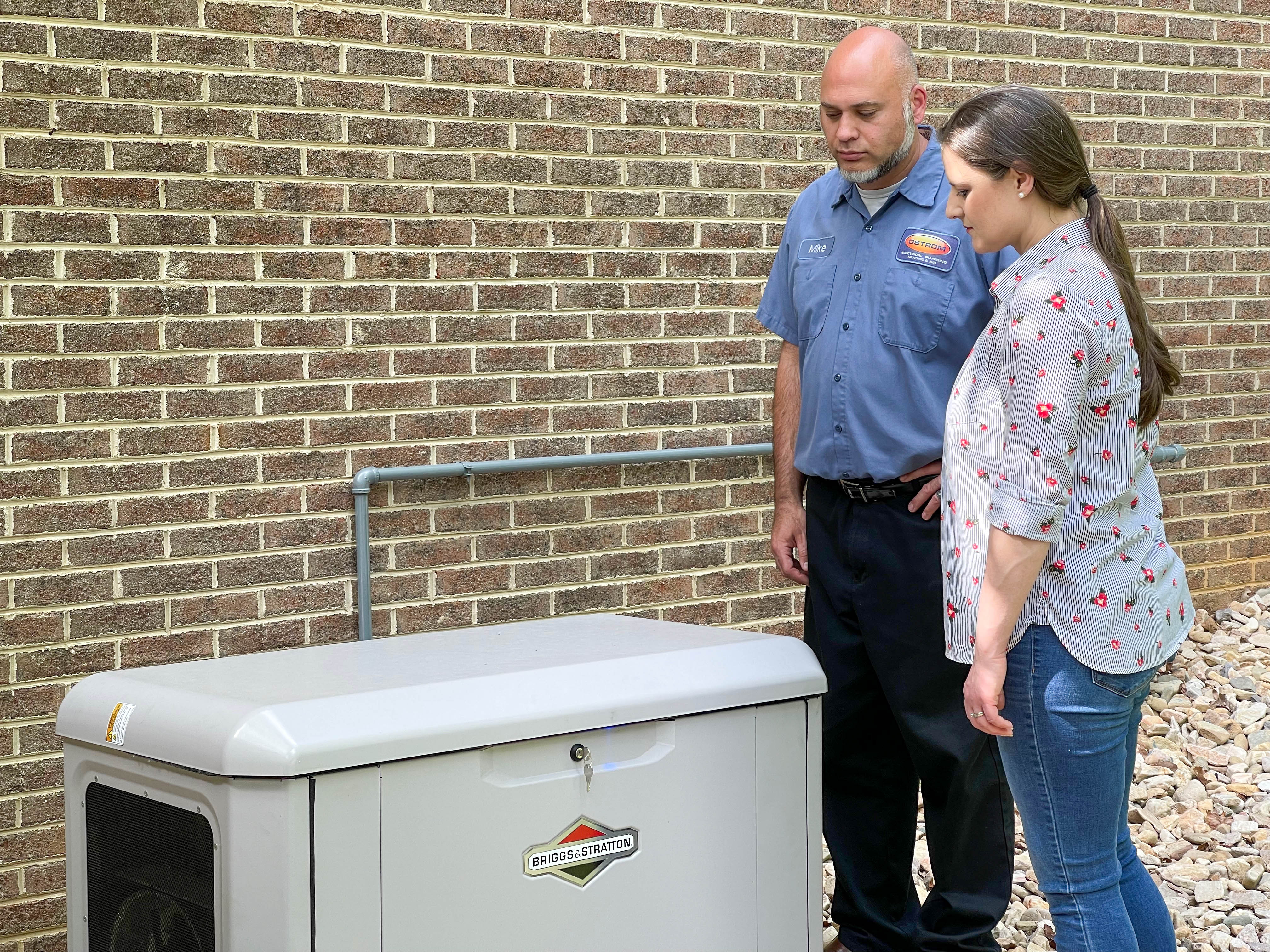 Experience reliable generator installation and maintenance with Ostrom Electrical Plumbing Heating & Air Conditioning.