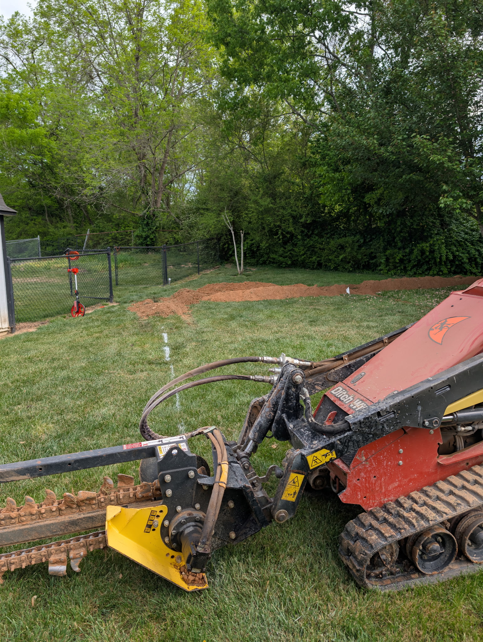 Skilled trenching and neat site work from Atomic Electric Service Inc. help ensure safe, reliable conduit runs for your property.