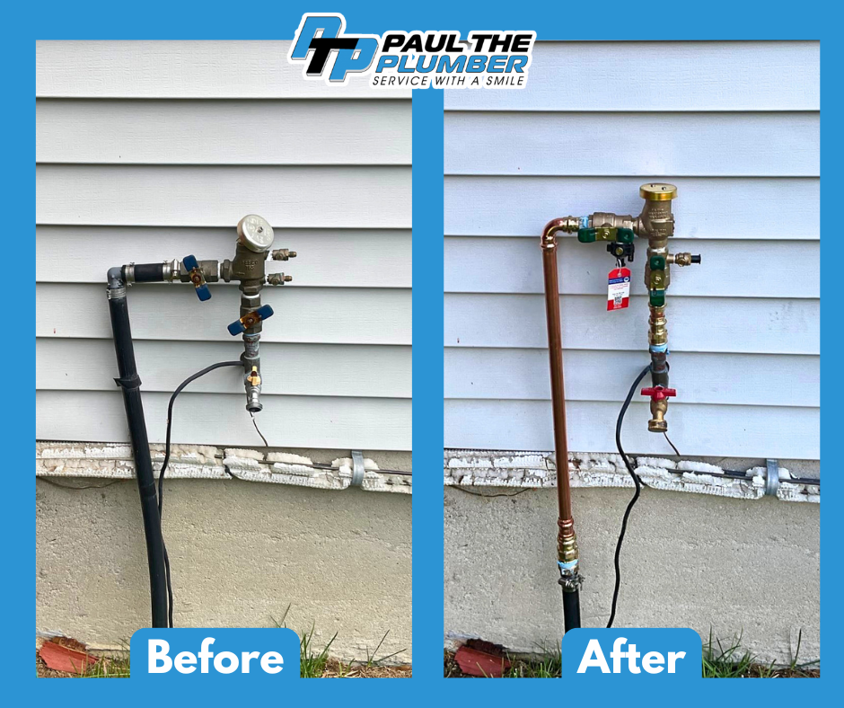 See the difference skilled craftsmanship makes—Paul The Plumber upgraded this outdoor line with new copper fittings for lasting reliability and peace of mind.