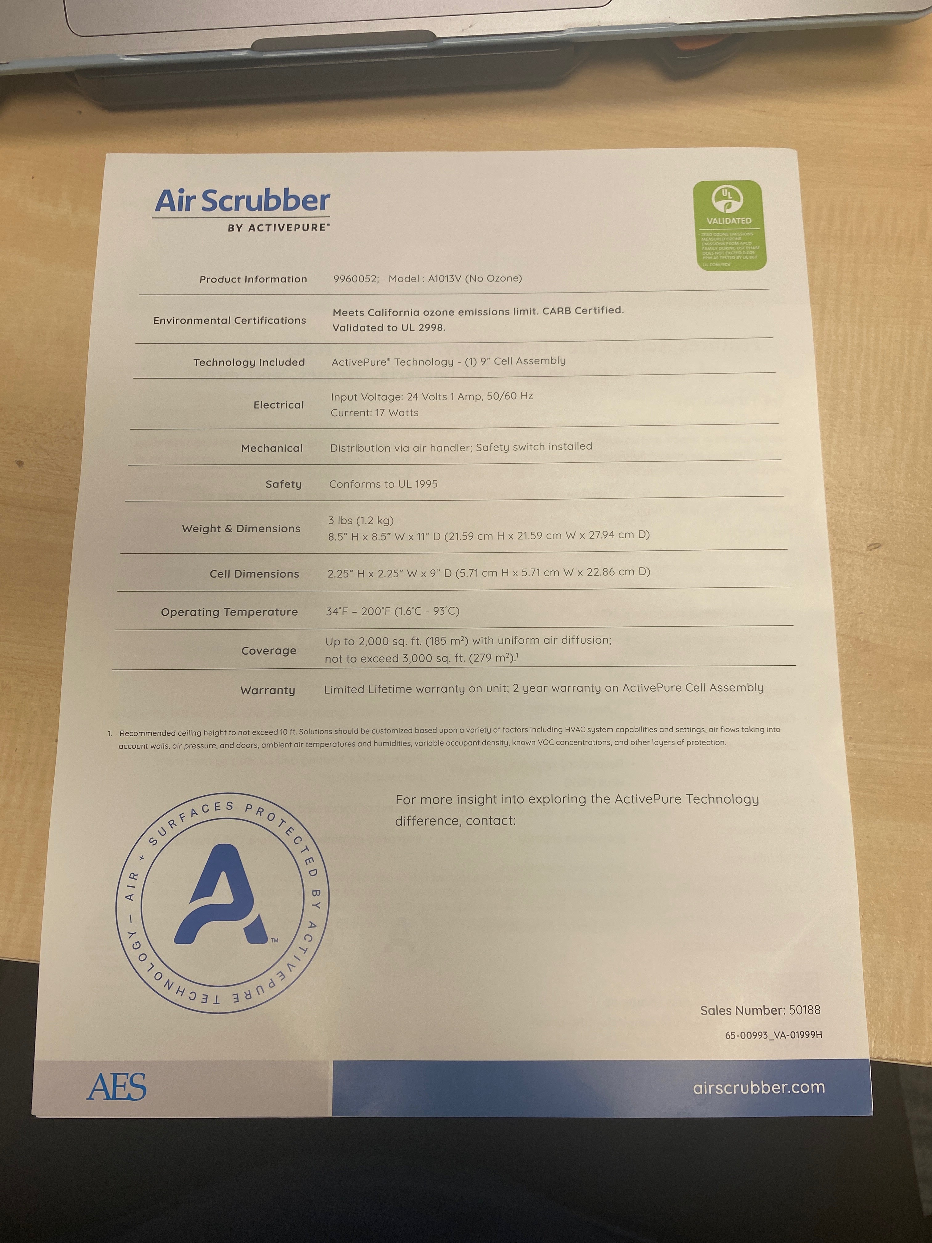 Discover the innovative air cleaning technology of Belle Air's ActivePure Air Scrubber, designed for efficient and safe environments.