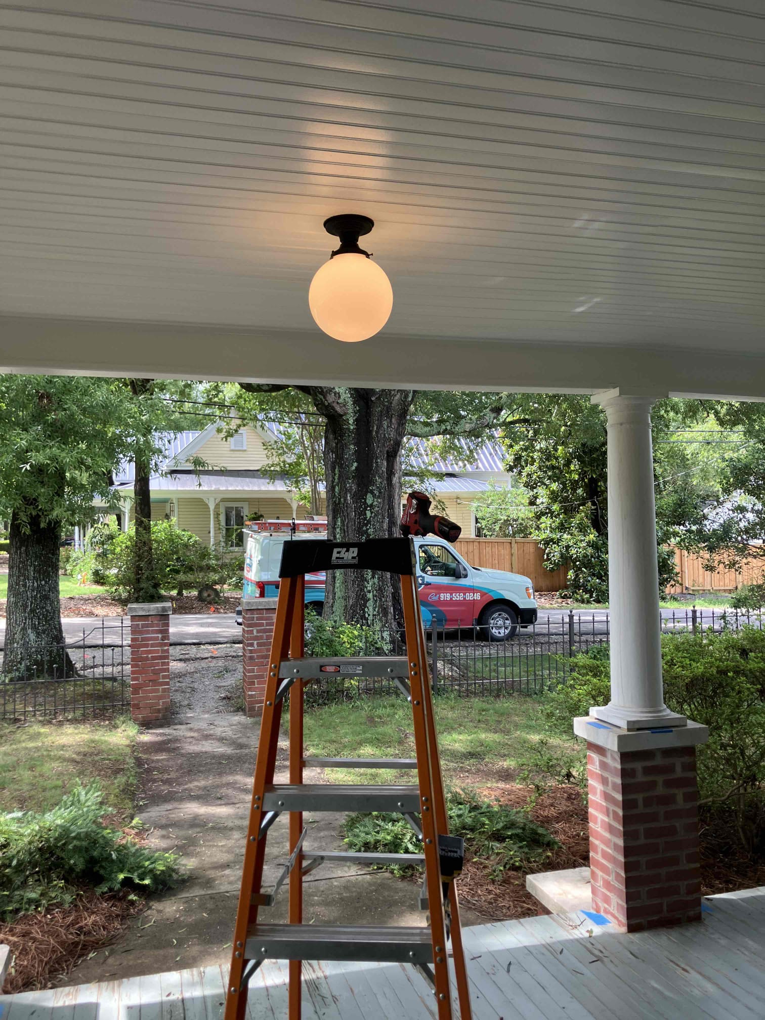 Enhance your outdoor lighting with Dawson's Electric & Air – your reliable partner for professional electrical services.