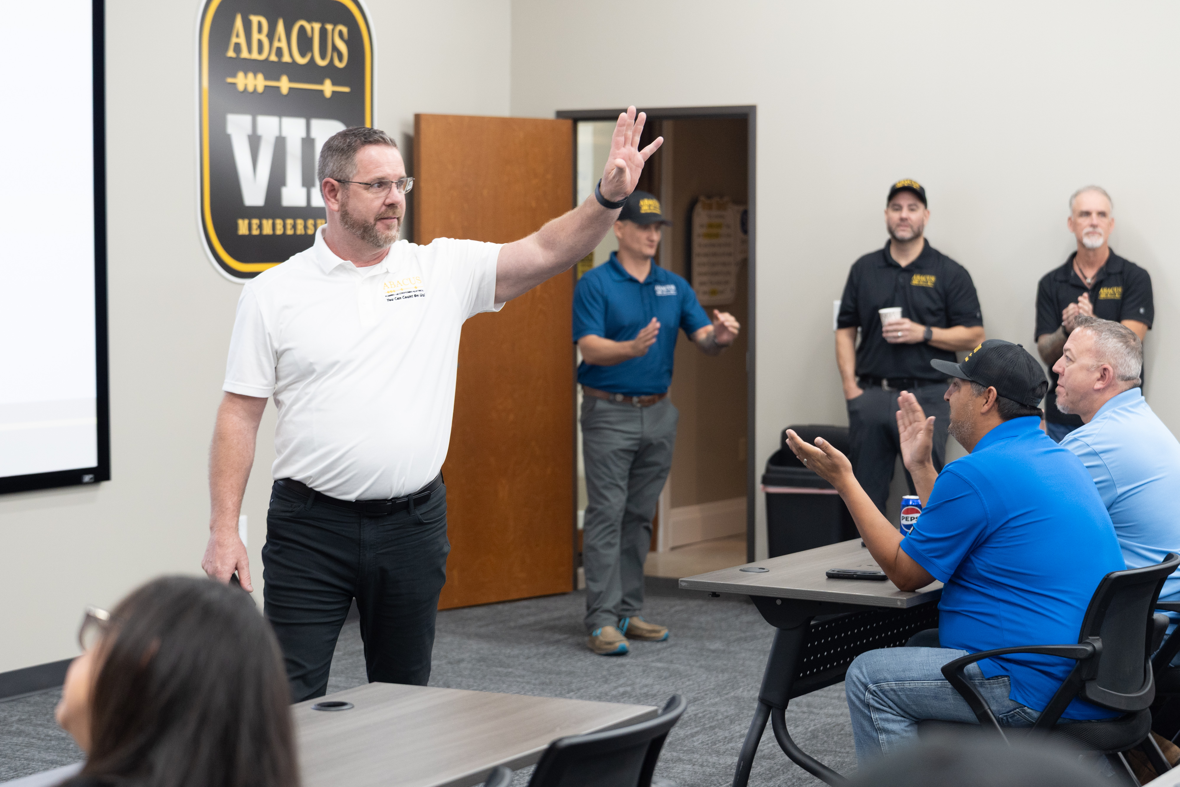Abacus Plumbing, Air Conditioning, & Electrical showcases hands-on team training that highlights professionalism and consistent customer-focused service.