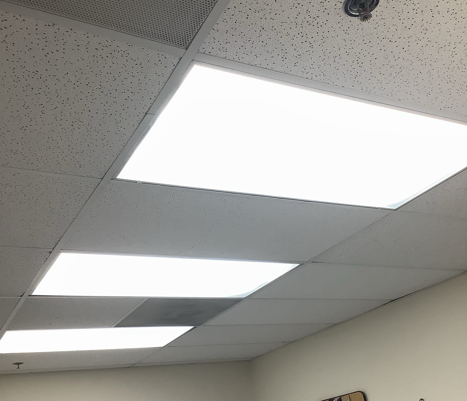 Powell Electric brightens workspaces with clean, even LED panel installations that enhance safety and lower long term energy costs.