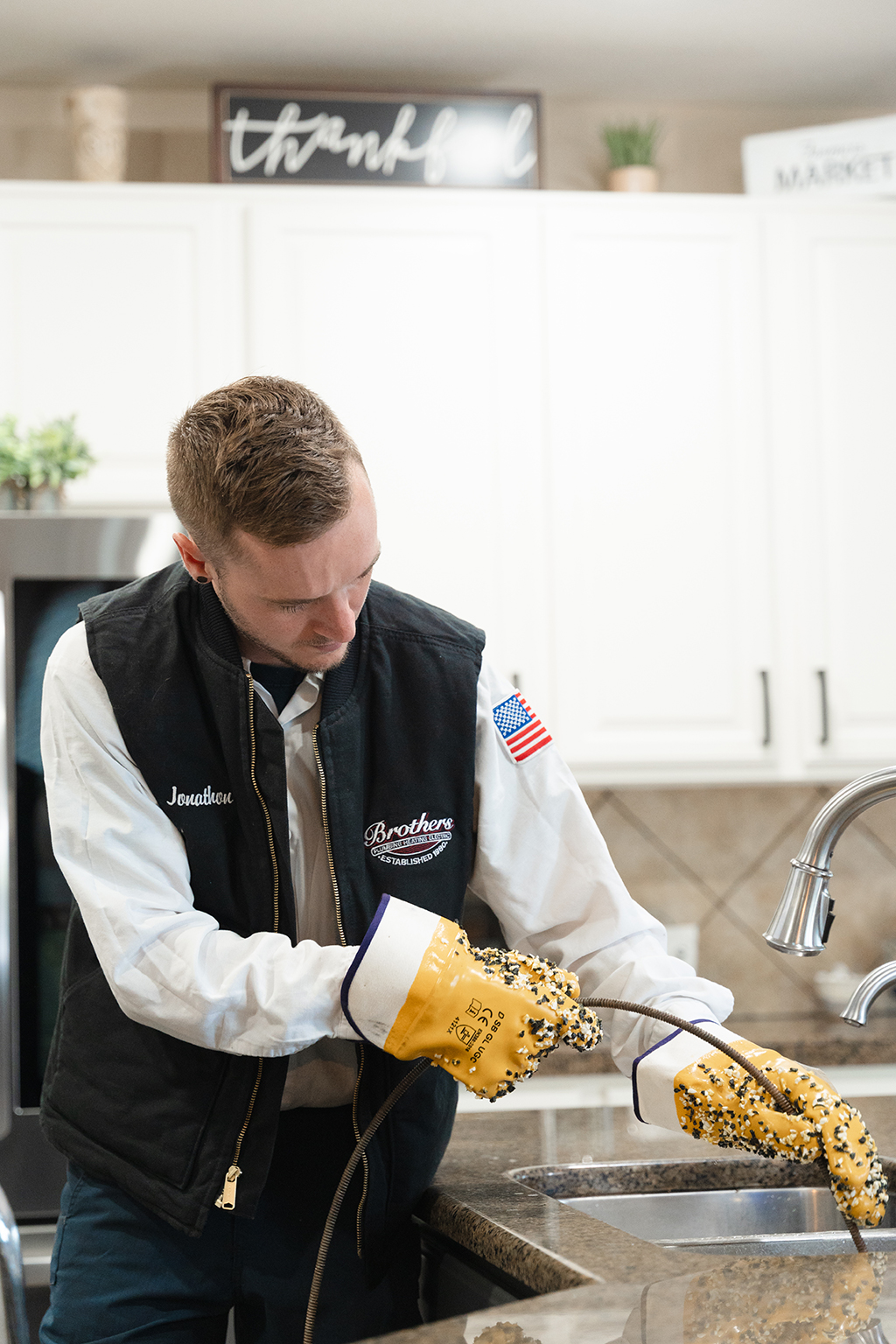 Experience exceptional service with Brothers Plumbing, Heating, and Electric - Denver, where quality meets professionalism in every home visit.