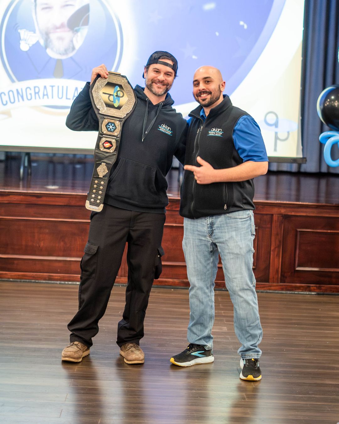 Celebrating team excellence and craftsmanship, Akian Plumbing, Heating, Cooling & Electric honors employees for dedication and reliable service.