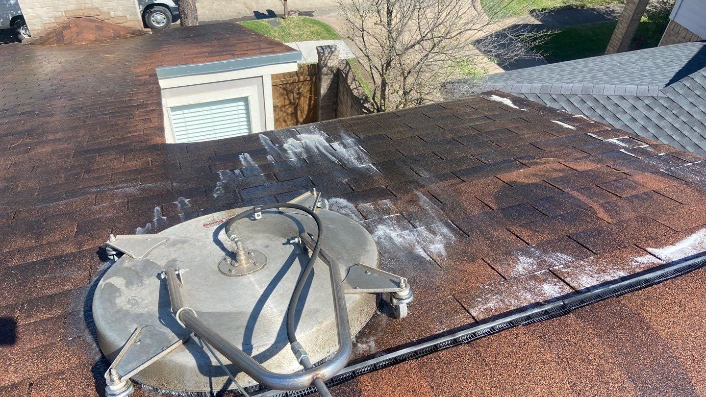 Precision Roof Crafters, Inc. showcases its expertise in roof cleaning, transforming your roof with professional care and quality.