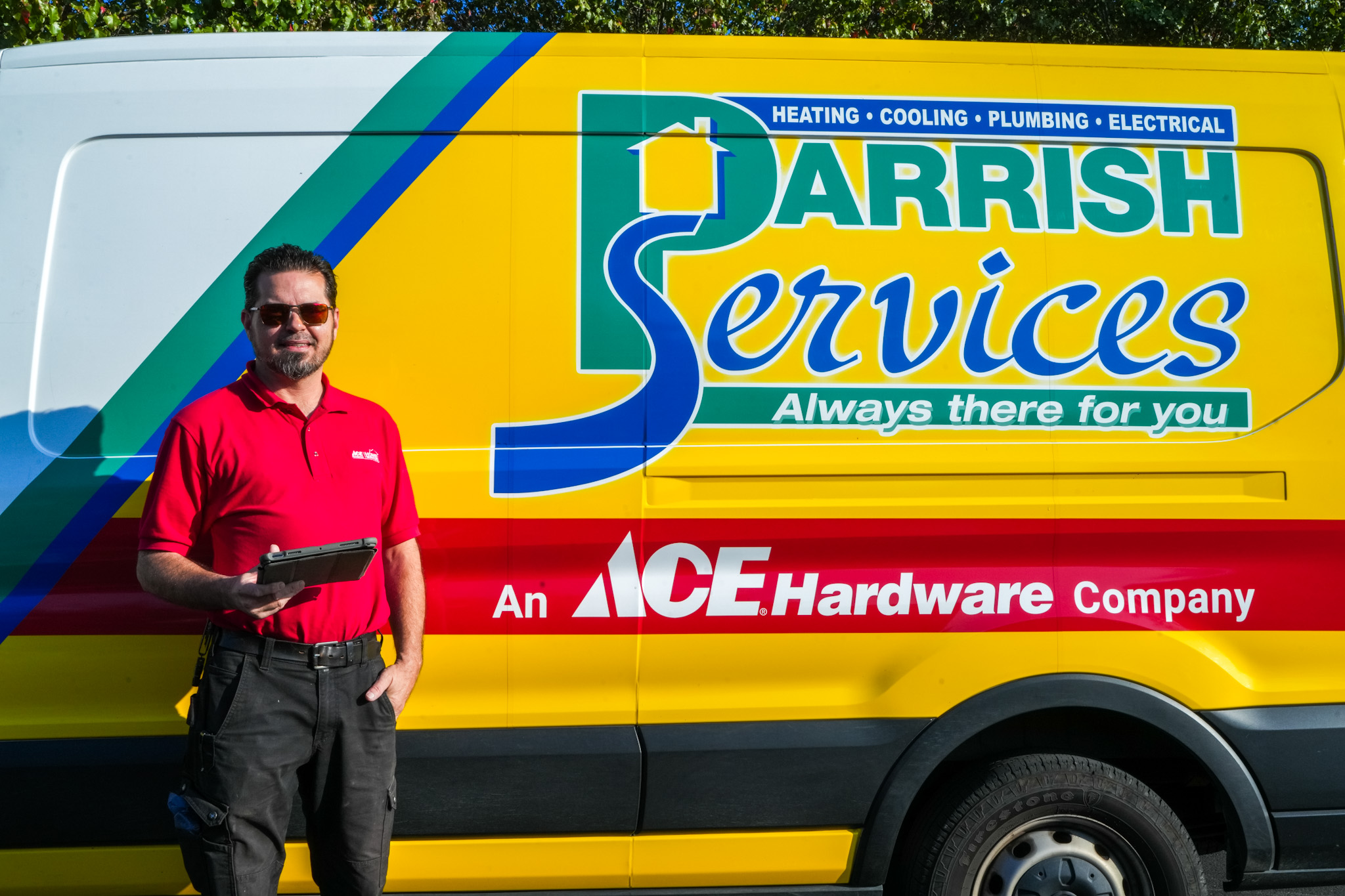 Friendly, uniformed technicians from Parrish Services deliver reliable, professional service with organized digital tools for faster resolution.