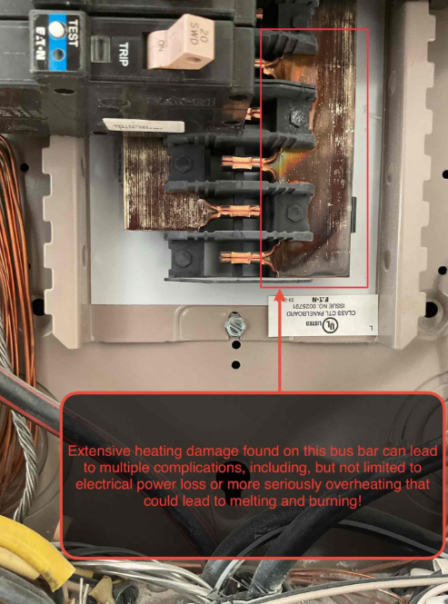 SALT Plumbing Air & Electric highlights the importance of regular electrical inspections to prevent issues like bus bar overheating, keeping your home safe and efficient.