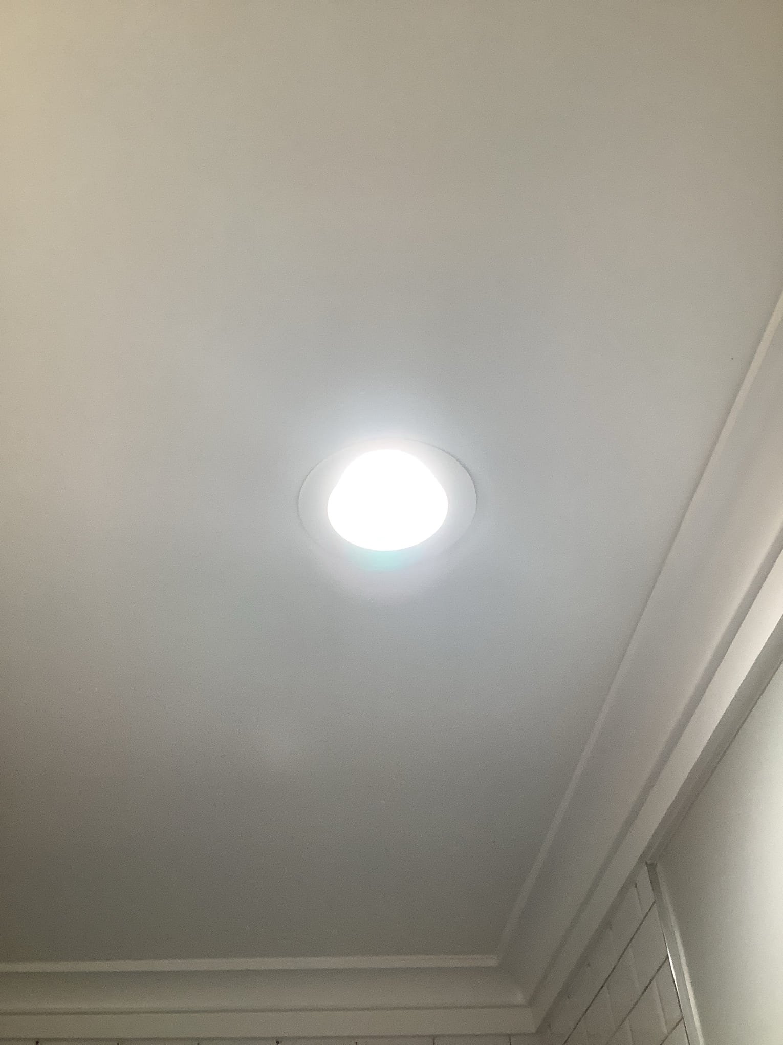 Bright, neatly installed recessed lighting shows the attention to detail customers can expect from Powell Electric.