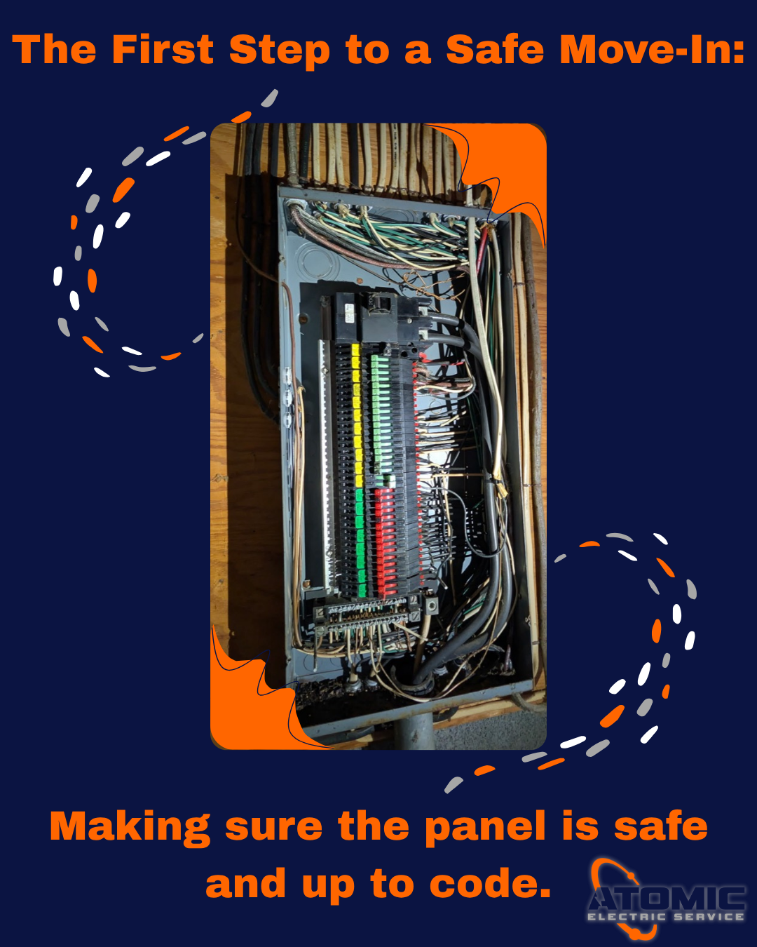 Ensure a safe move-in with a thorough panel inspection from Atomic Electric Service Inc., protecting your home and family.