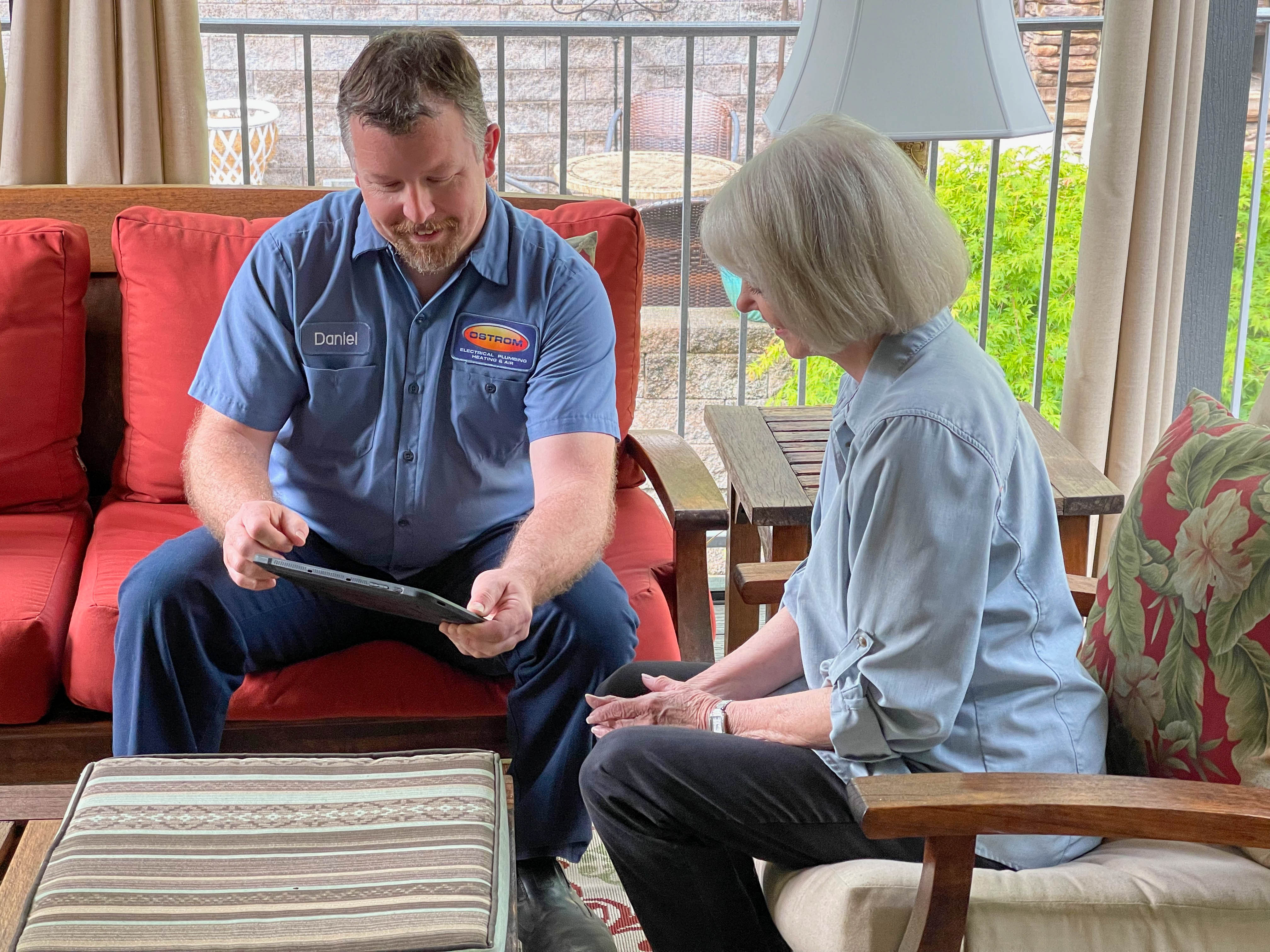 Experience top-notch service with Ostrom Electrical Plumbing Heating & Air Conditioning, where professionalism meets personal care.