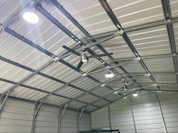 Spotless, professionally installed ceiling fans and lighting highlight AccuTemp Heating & Air Conditioning's commitment to durable, reliable workmanship.