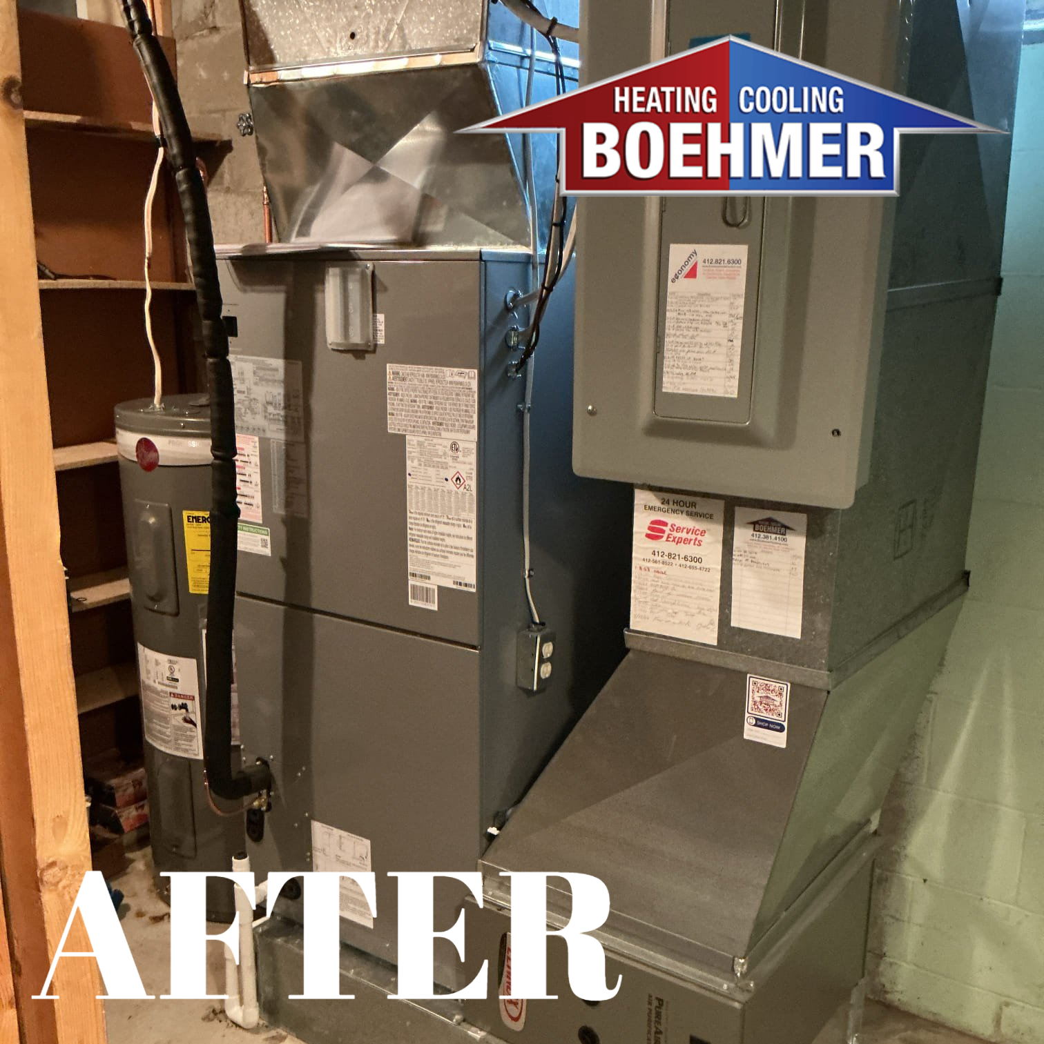 Experience top-notch HVAC installation with Boehmer Heating & Cooling, where quality and professionalism meet your comfort needs!