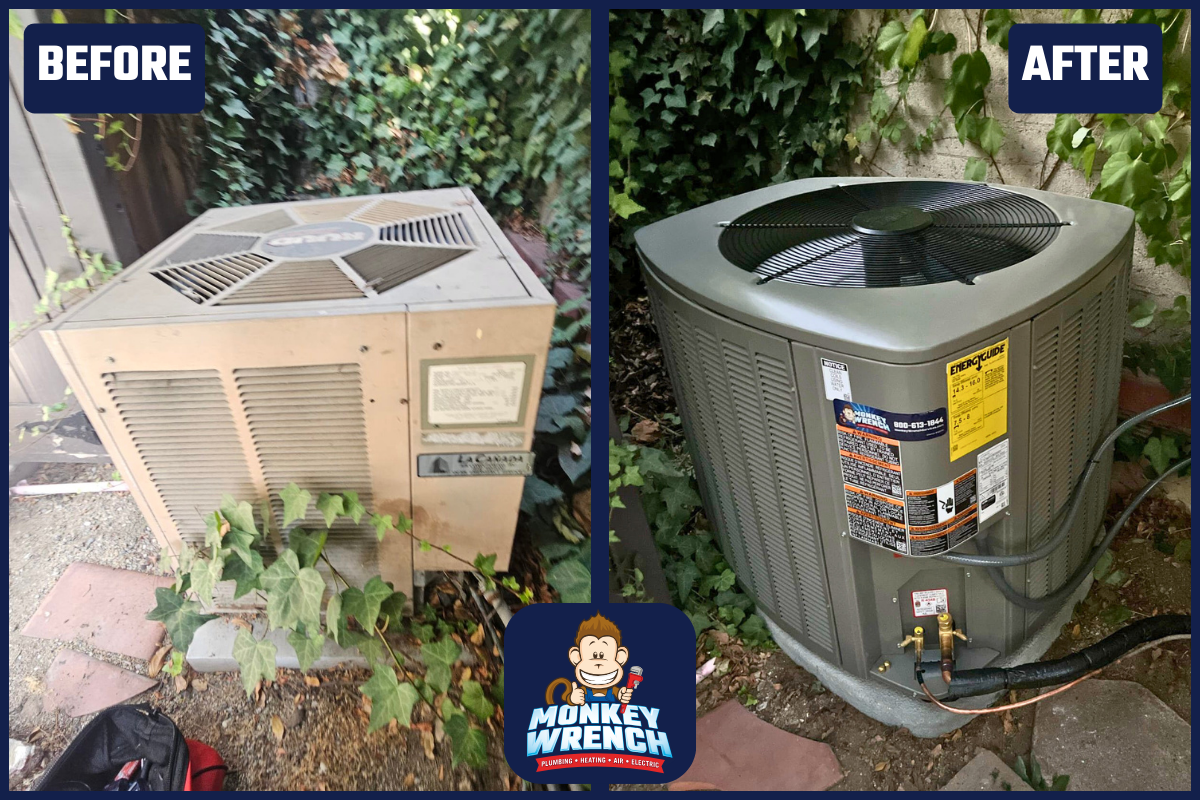 Transform your home's comfort with Monkey Wrench Plumbing, Heating, Air & Electric's professional AC installation services.