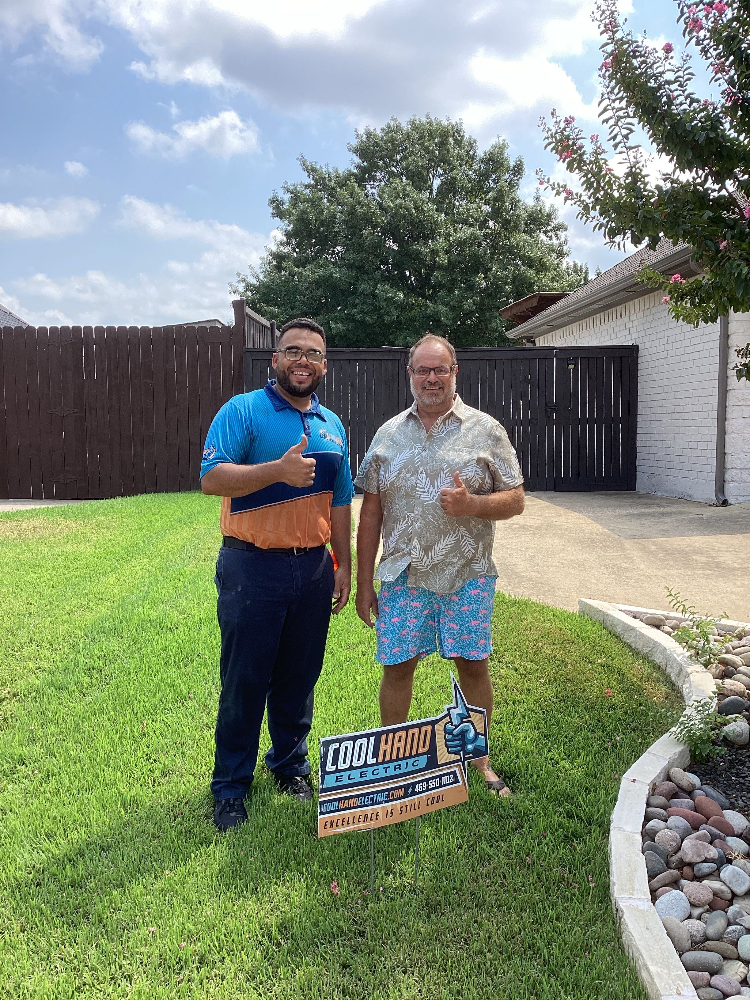 Choose Cool Hand Electric for service with a smile and thumbs up for quality!