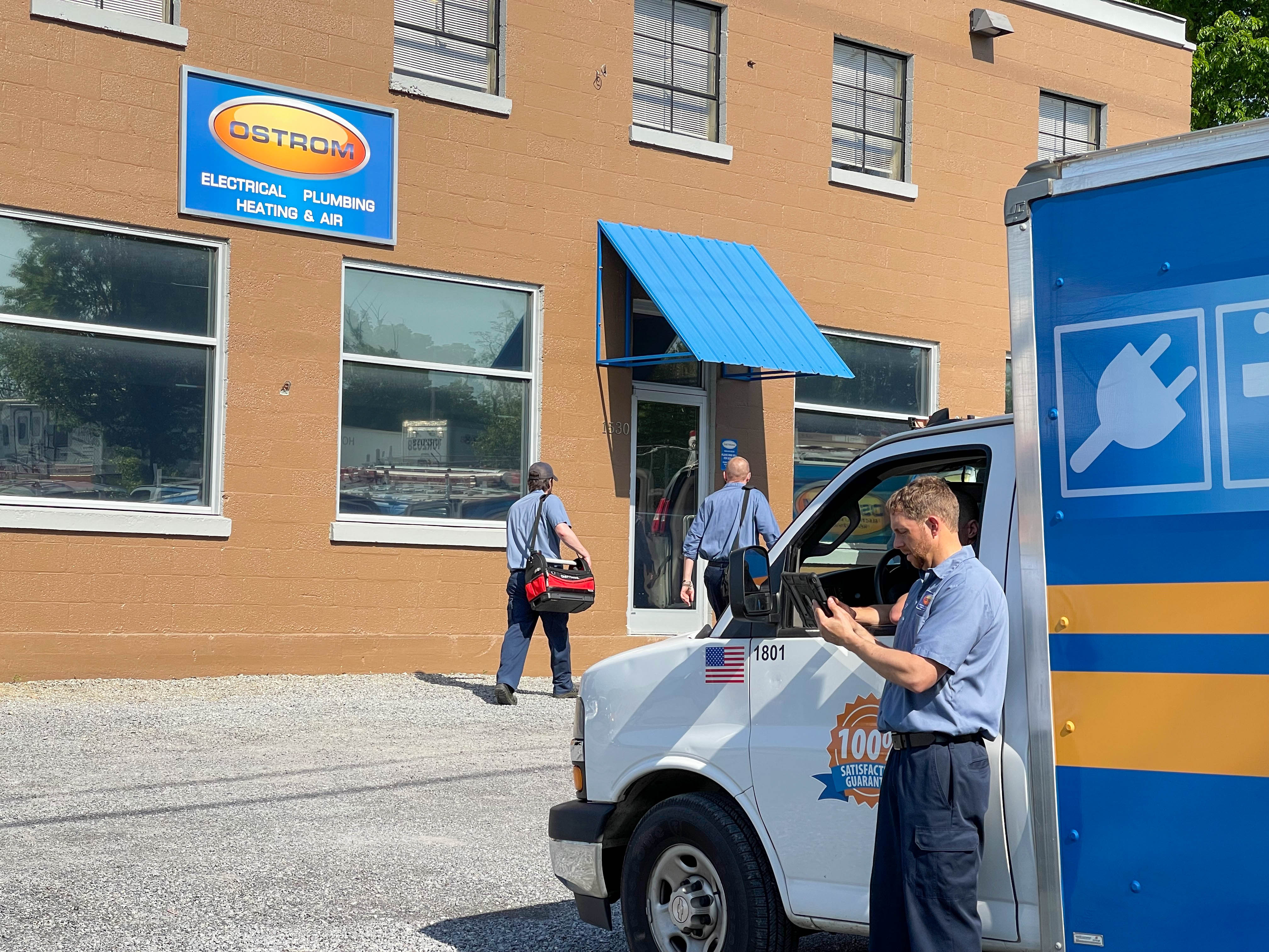 Trust Ostrom for all your Electrical, Plumbing, Heating, and Air needs; our team is ready to provide exceptional service!