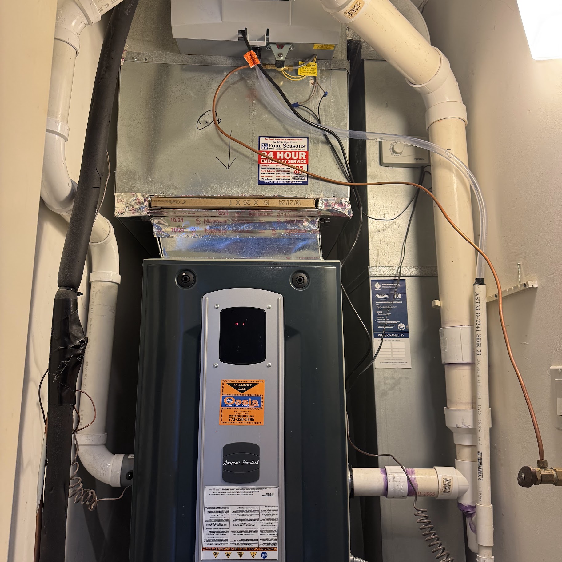 Showcasing reliable installation and clean workmanship, Oasis Heating and Cooling keeps your HVAC system running safely and efficiently.