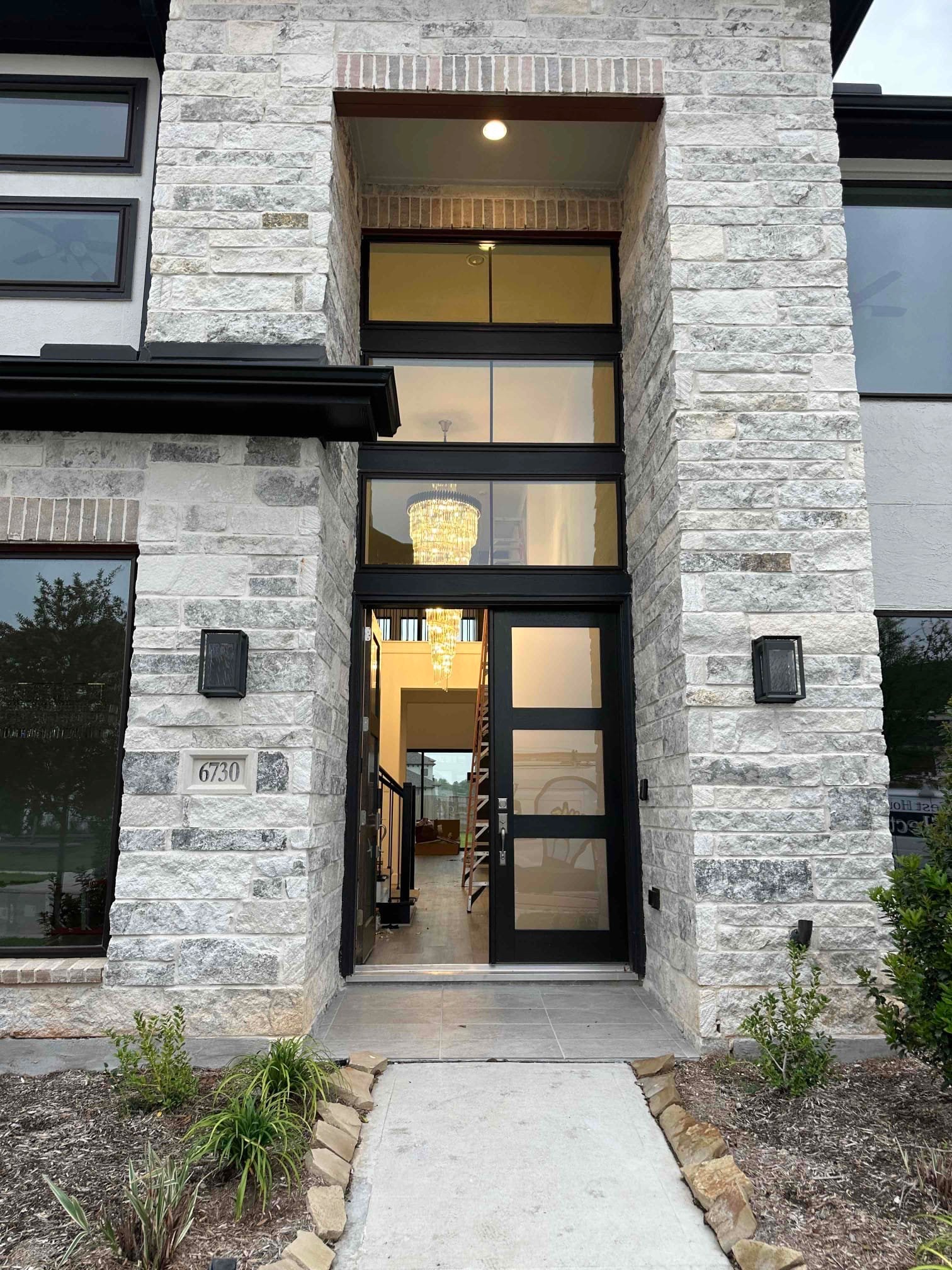 A beautifully finished entryway showcases the craftsmanship and attention to detail customers expect from West Houston Electric, Inc.