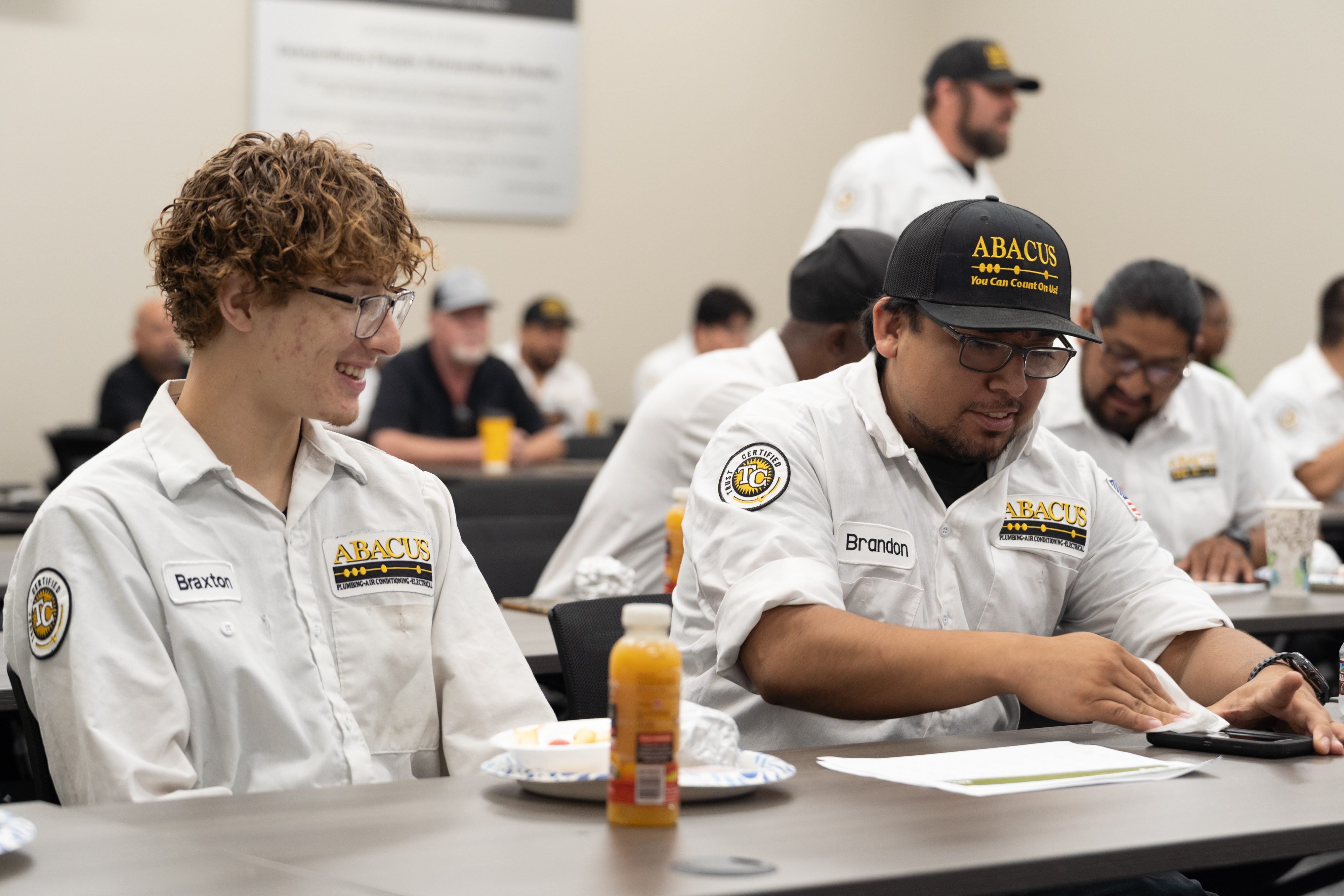 Abacus Plumbing, Air Conditioning, & Electrical invests in hands-on training to ensure professional technicians deliver reliable, customer-focused service.