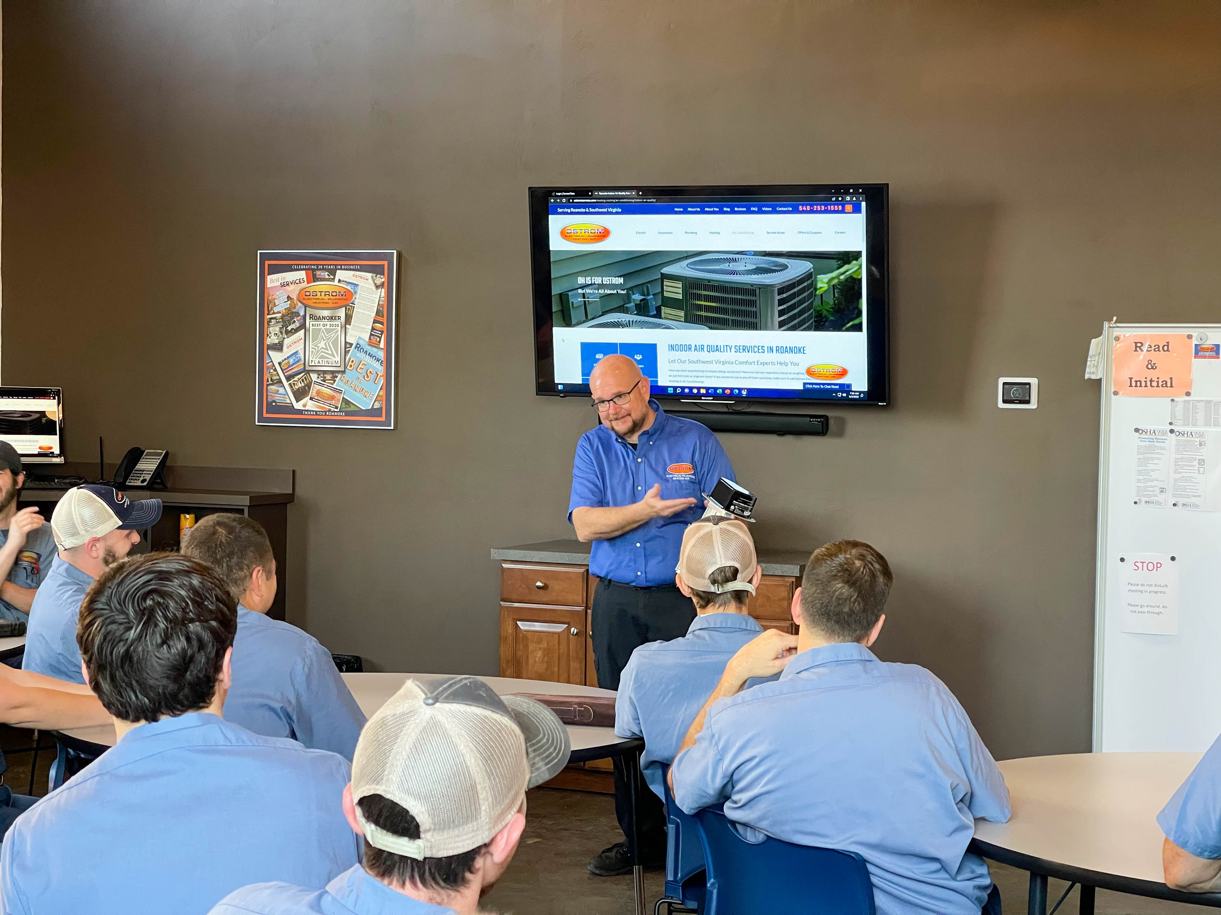 Ostrom Electrical Plumbing Heating & Air Conditioning: Committed to excellence in indoor air quality and professional service training.