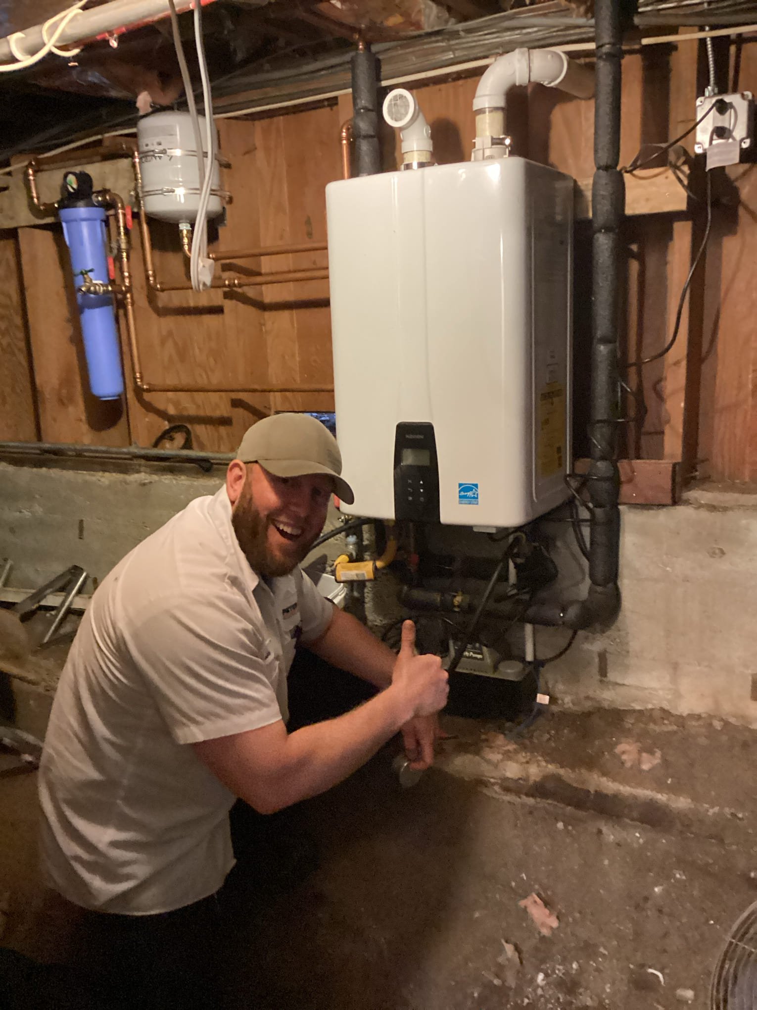 Reliable and professional plumbing solutions with a smile at Peter Levi Plumbing, Heating, Cooling, Drains.