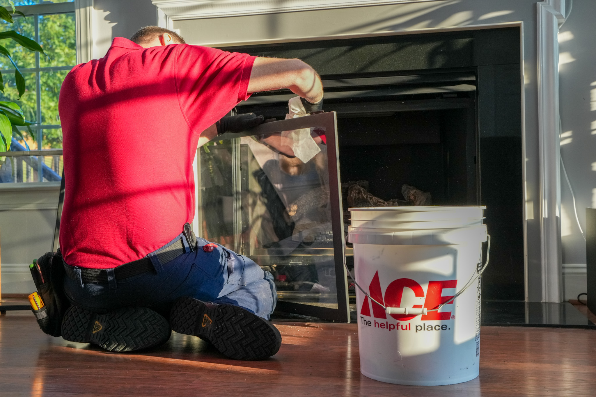 Skilled technicians from Parrish Services carefully clean and maintain your fireplace, delivering reliable, respectful service every visit.